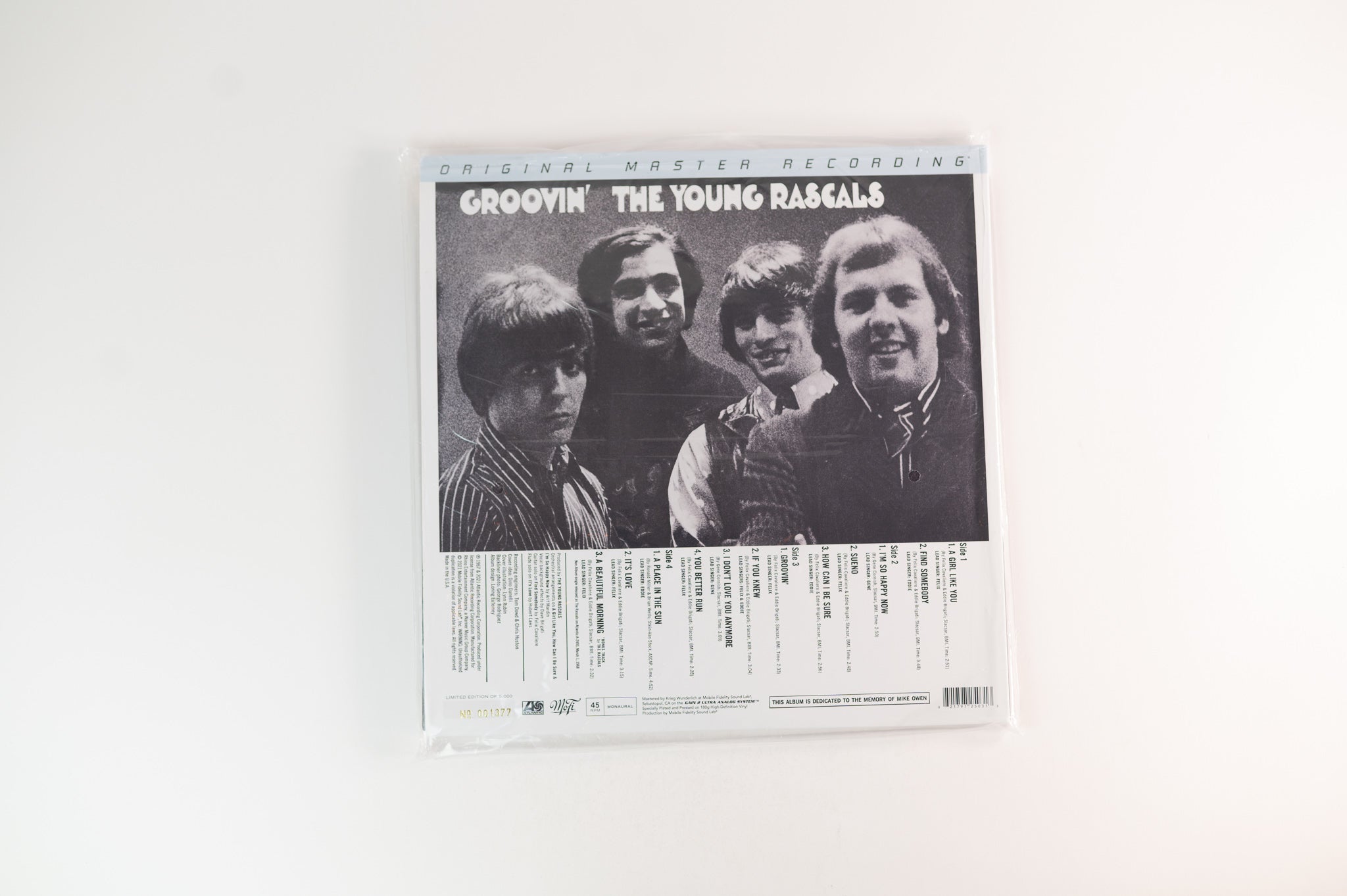 The Young Rascals - Groovin' on Mobile Fidelity Sound Lab Sealed
