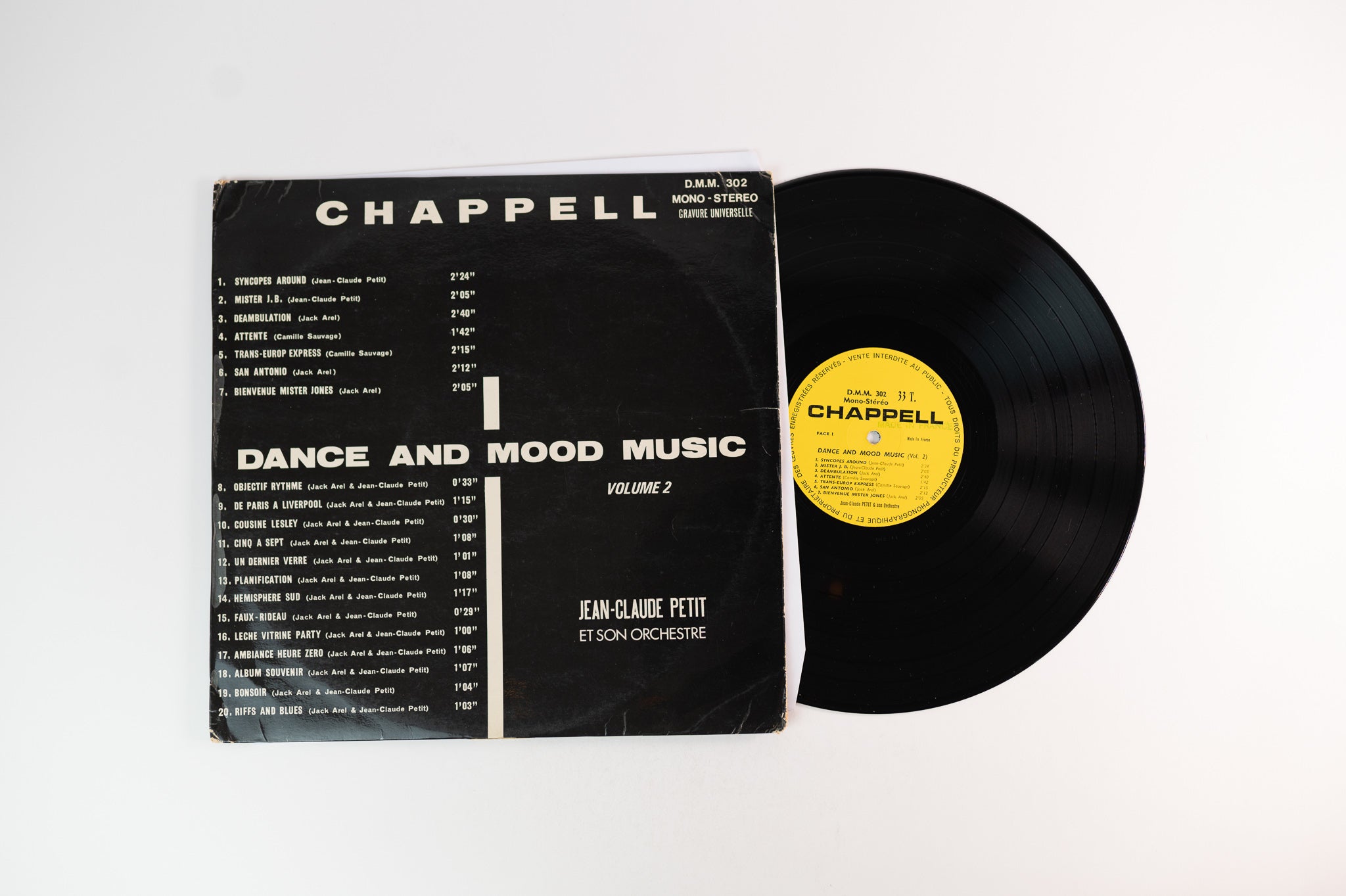 Jean-Claude Petit Et Son Orchestre - Dance And Mood Music Volume 2 on Chappell Library LP