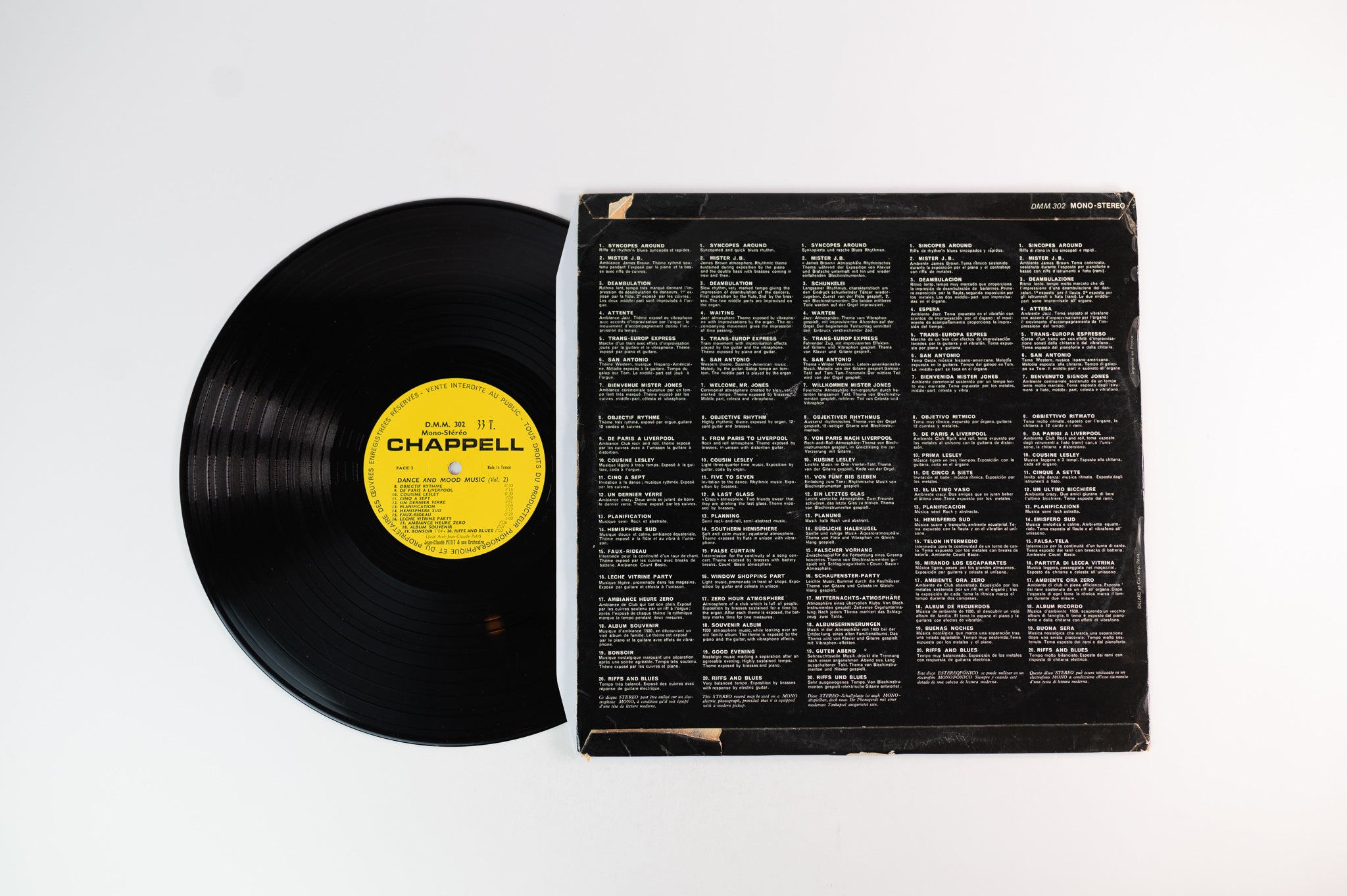 Jean-Claude Petit Et Son Orchestre - Dance And Mood Music Volume 2 on Chappell Library LP