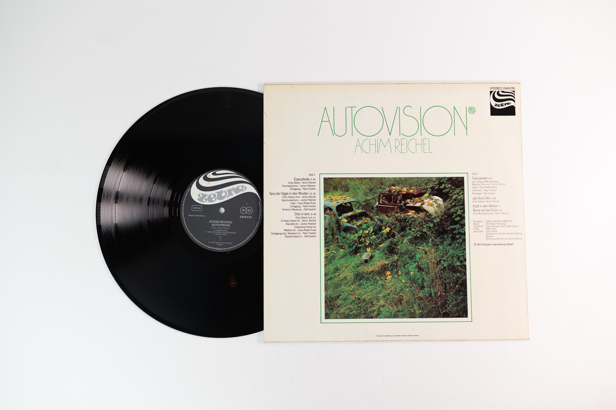 Achim Reichel - Autovision on Zebra German Pressing