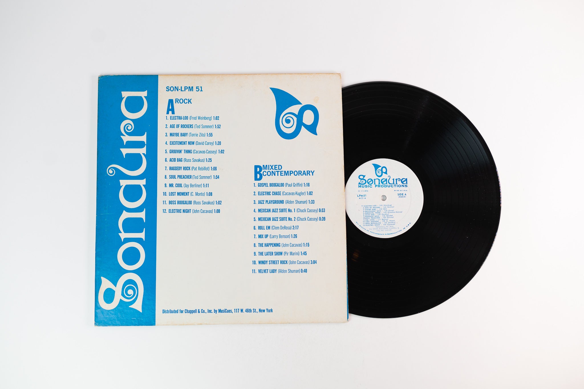 Various - Rock / Mixed Contemporary on Sonaura Library LP
