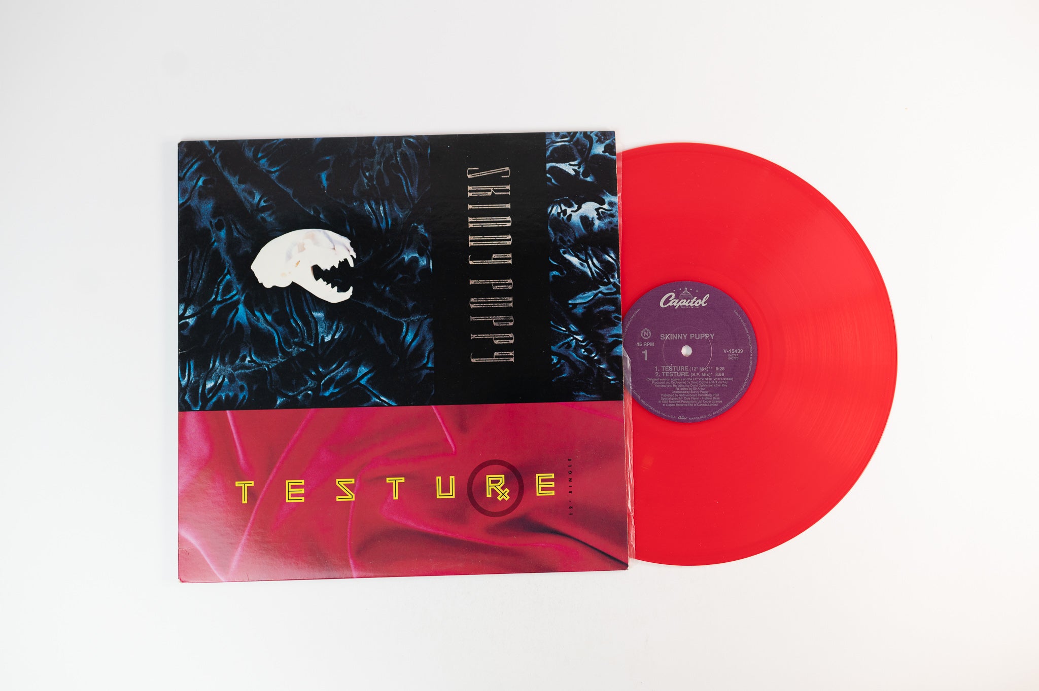 Skinny Puppy - Testure on Capitol Red Vinyl 12"
