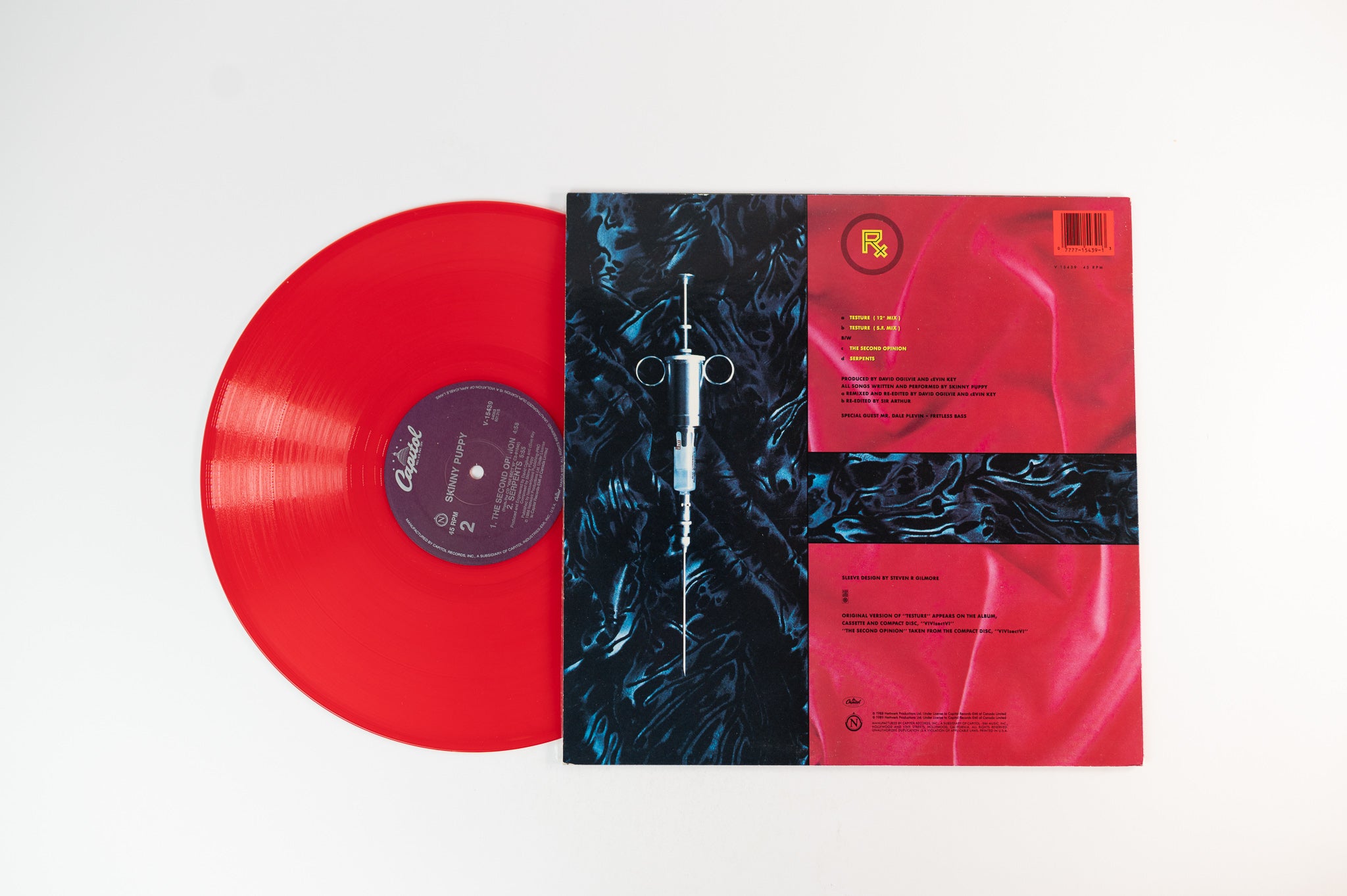 Skinny Puppy - Testure on Capitol Red Vinyl 12"