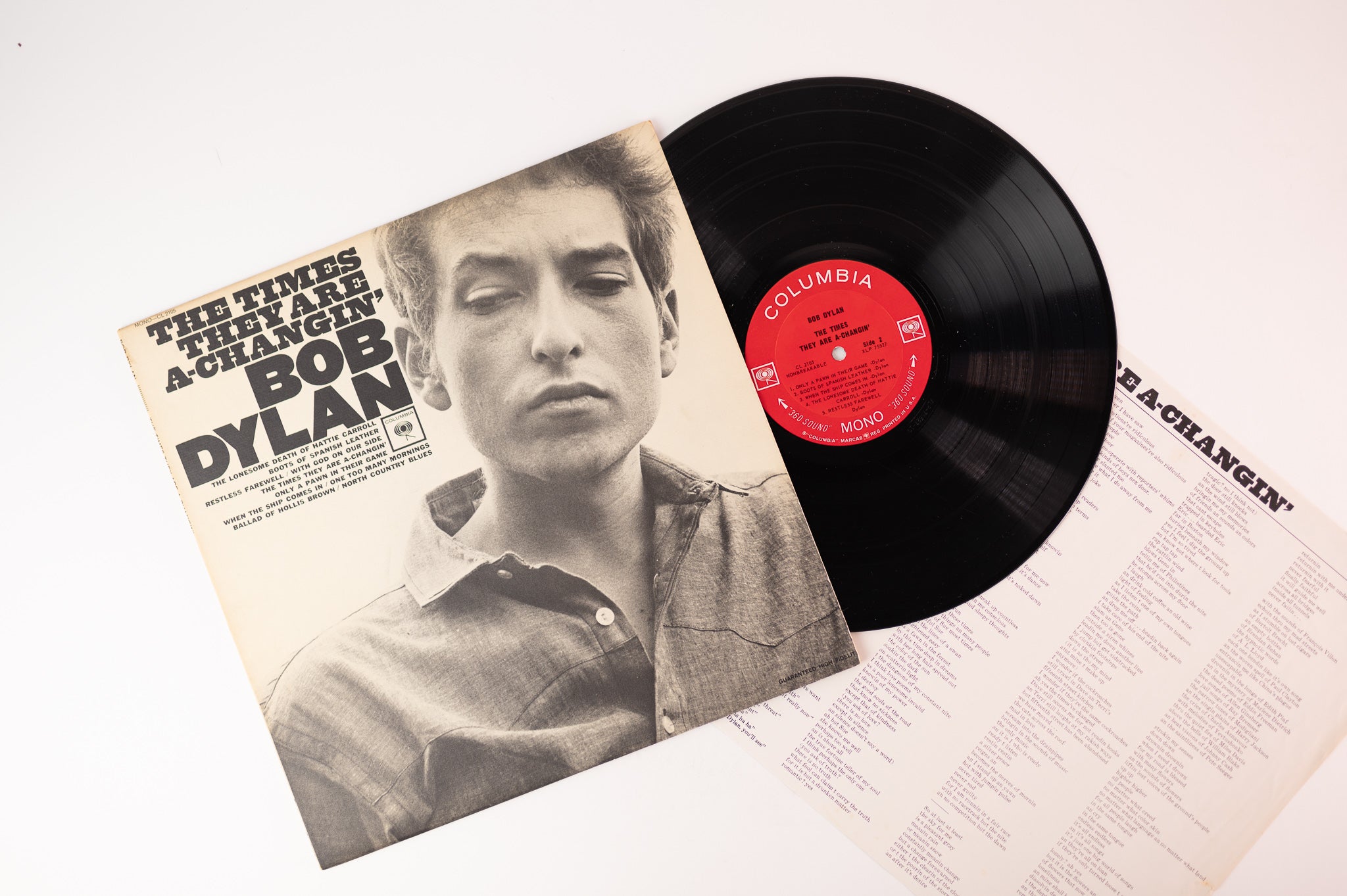 Bob Dylan - The Times They Are A-Changin' on Columbia - Mono 2-eye Pressing