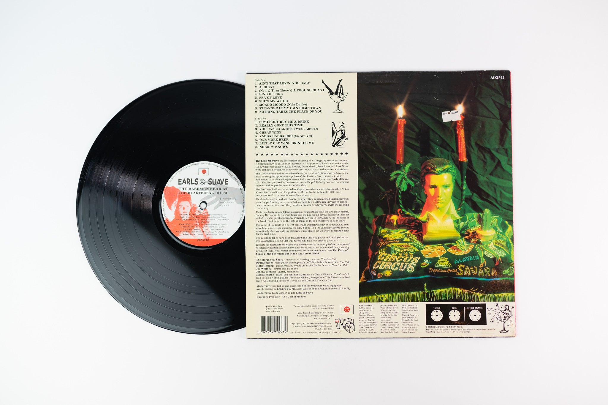 The Earls Of Suave - The Basement Bar At The Heartbreak Hotel on Vinyl Japan UK Press