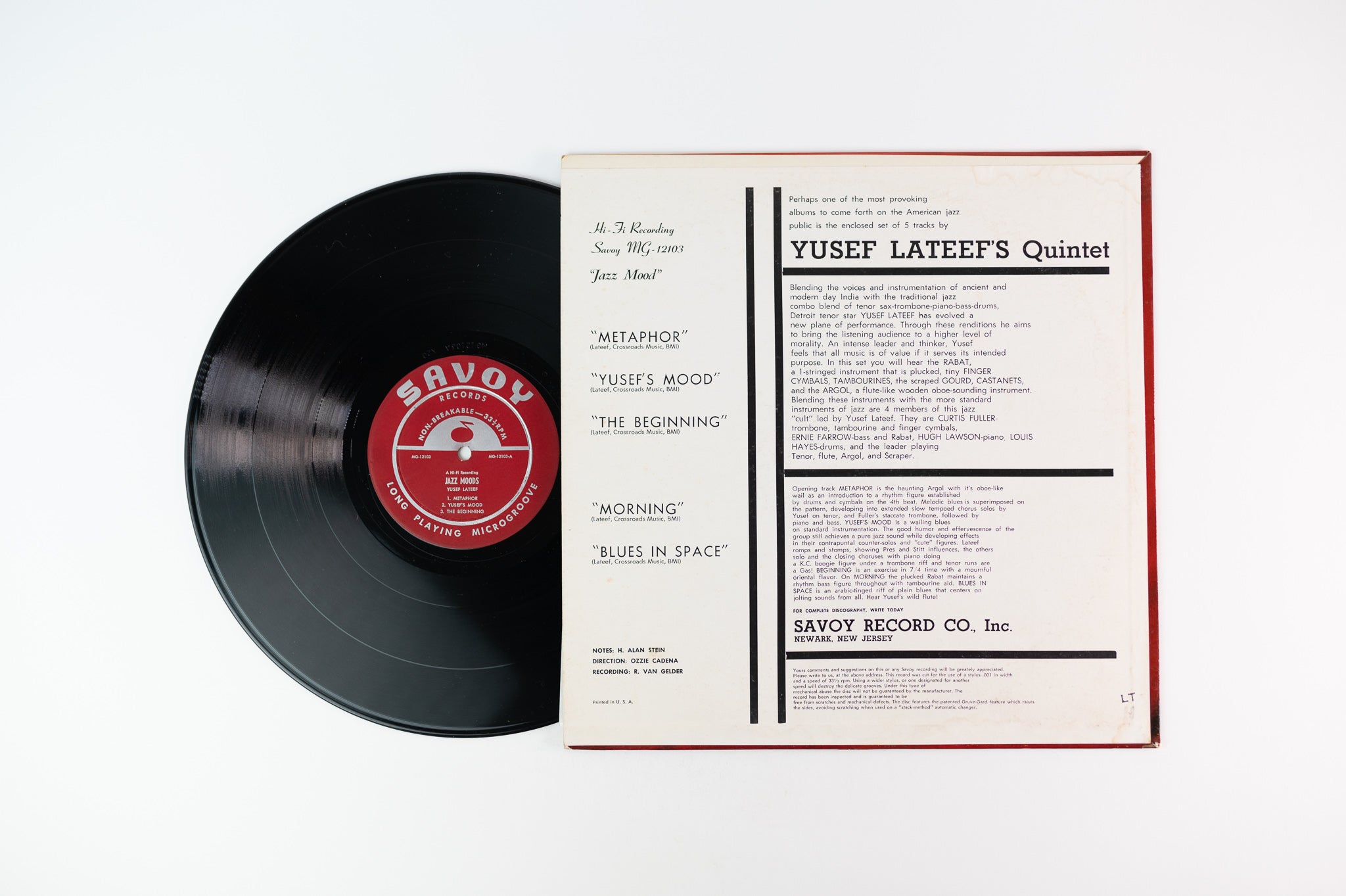 Yusef Lateef - Jazz Mood on Savoy Mono Deep Groove
