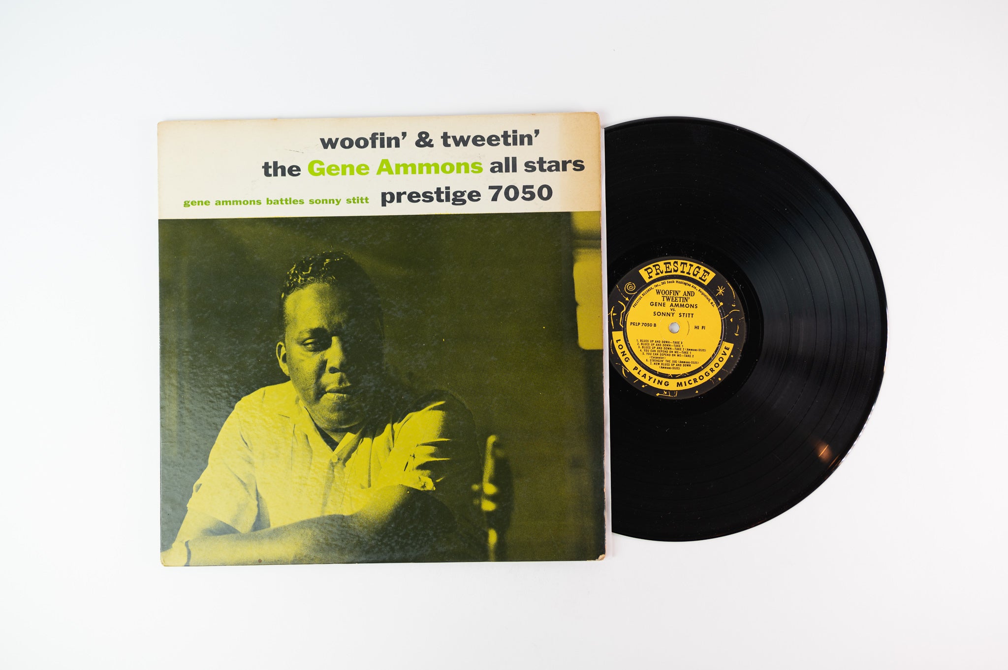 Gene Ammons' All Stars - Woofin' & Tweetin' on Prestige 7050 Mono Deep Groove