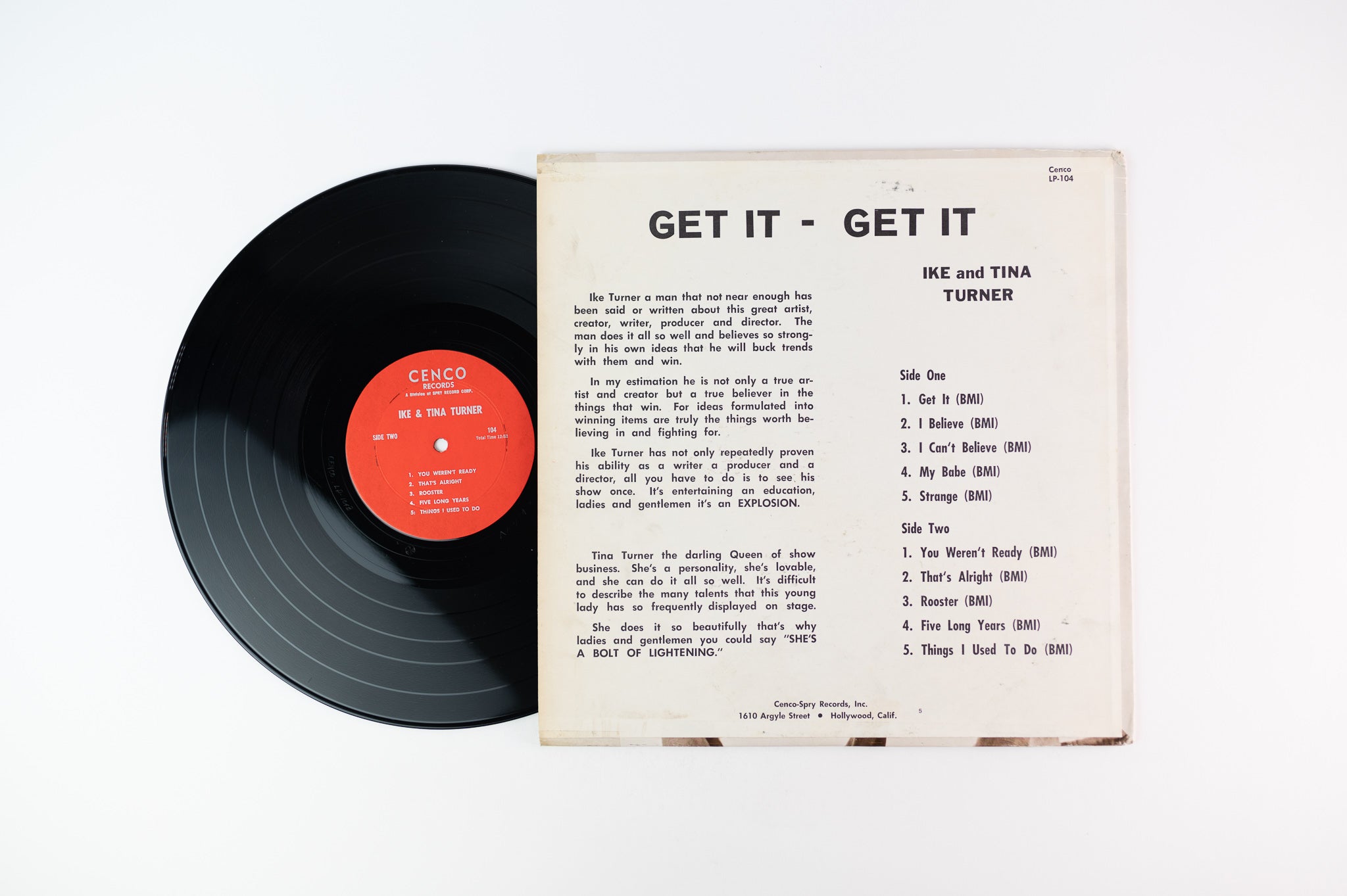 Ike & Tina Turner - Get It - Get It on Cenco Original
