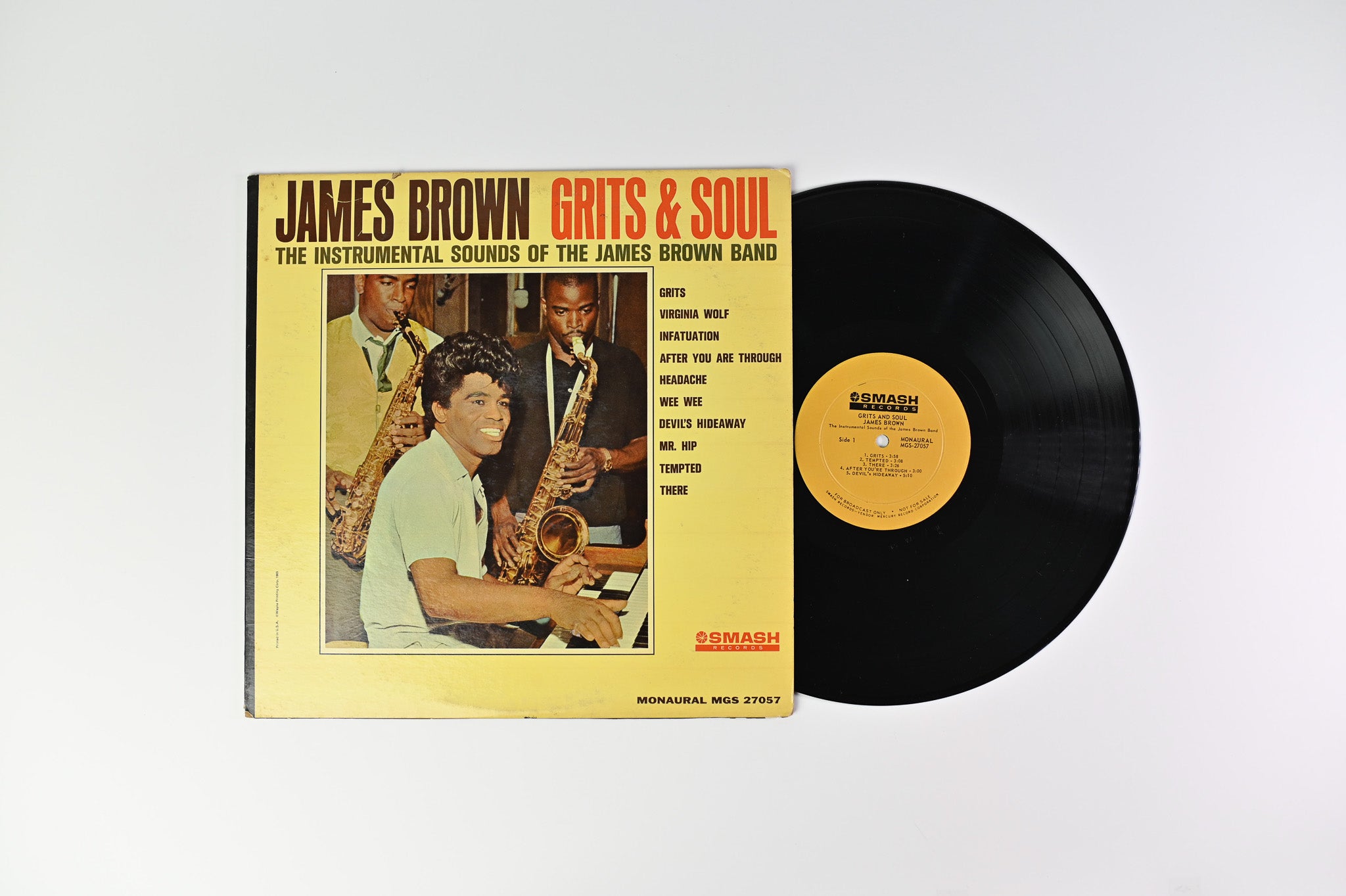 James Brown - Grits & Soul (The Instrumental Sounds Of The James Brown Band) on Smash Mono Promo