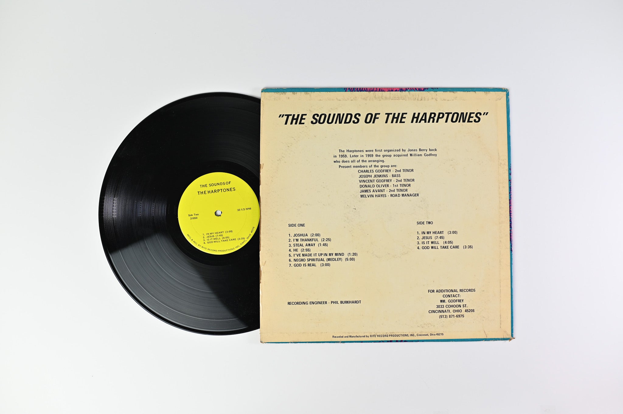 The Harptones - The Sounds Of The Harptones Cincinnati OH Private Press