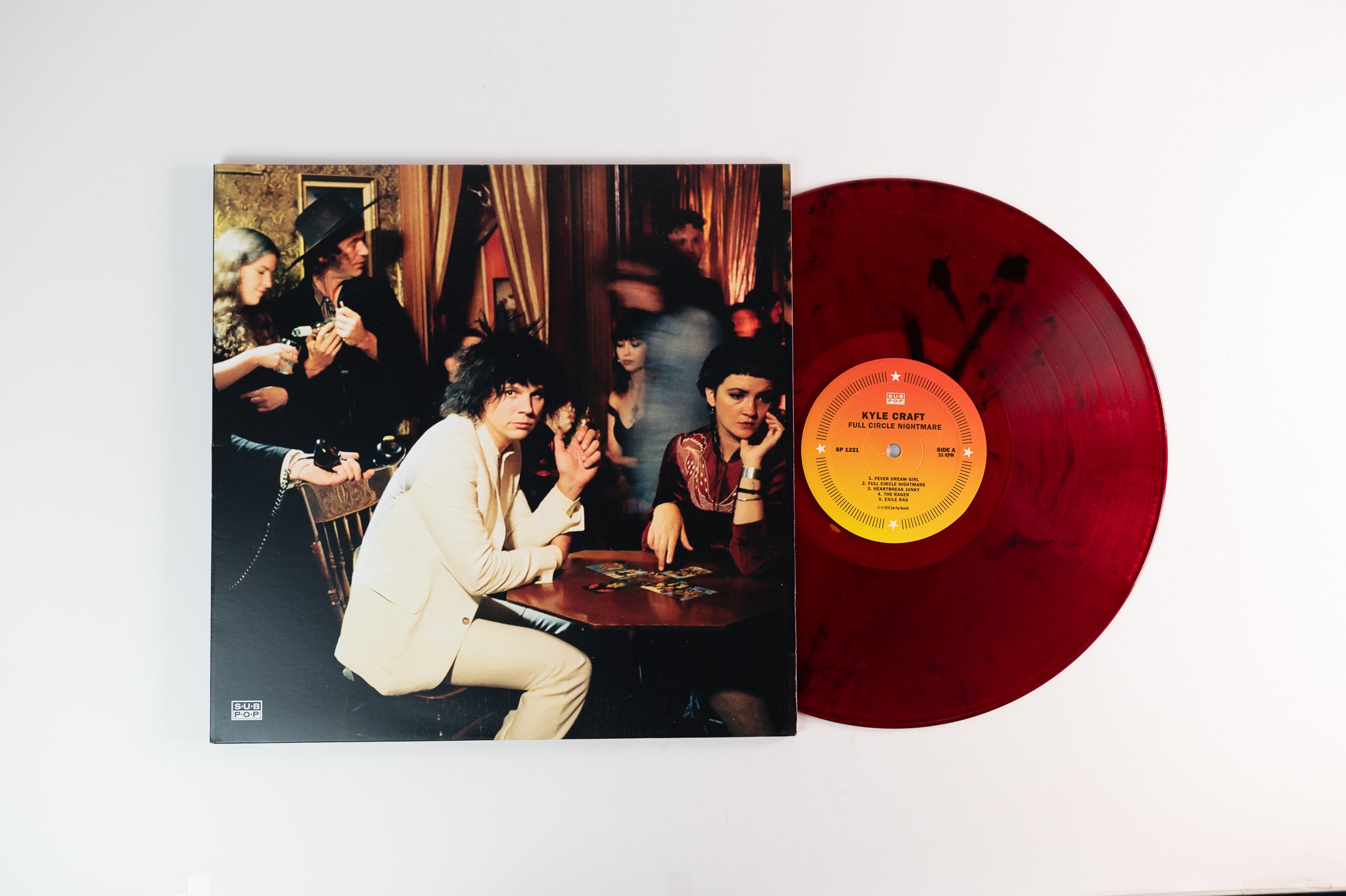 Kyle Craft - Full Circle Nightmare on Sub Pop - Maroon Translucent With Black Swirl Plus 7"