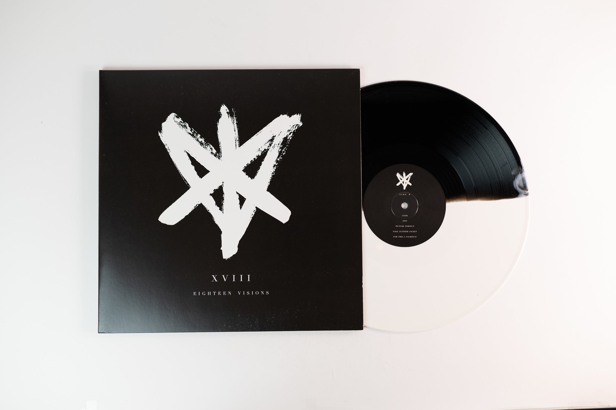 Eighteen Visions - XVIII on Rise Records - White & Black Split Vinyl