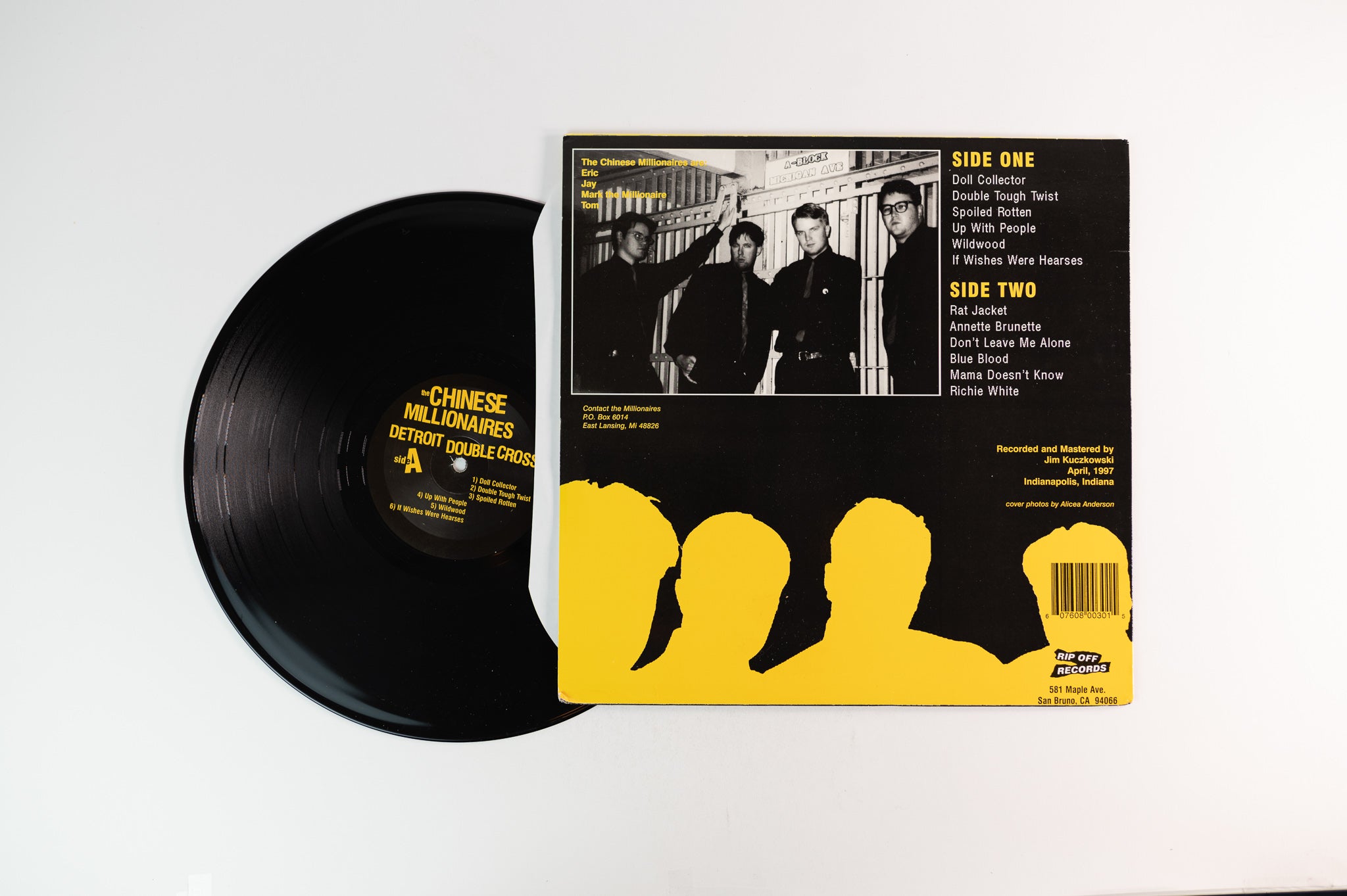 The Chinese Millionaires - Detroit Double Cross on Rip Off Records