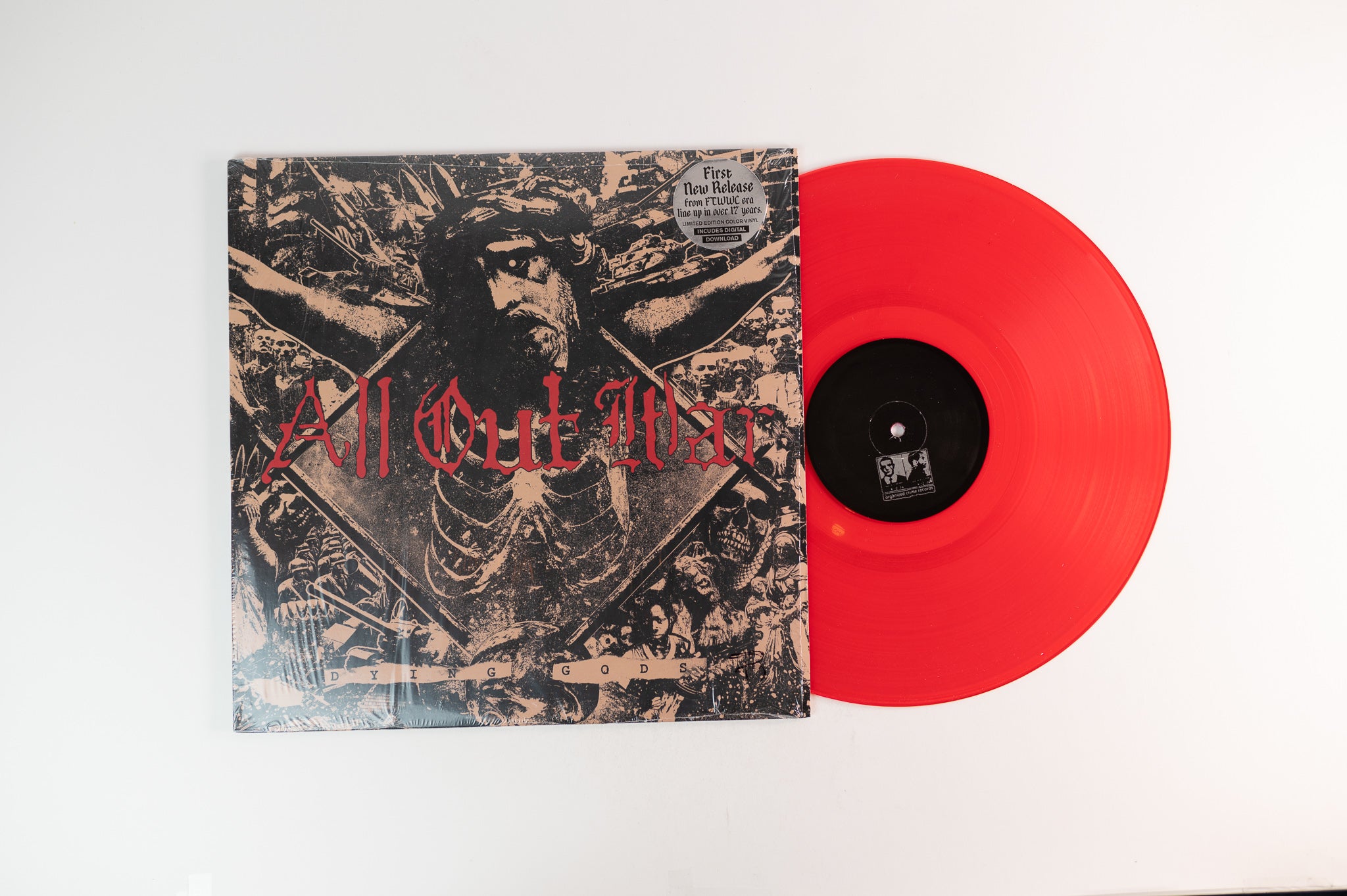 All Out War - Dying Gods on Organized Crime Records - Red Vinyl