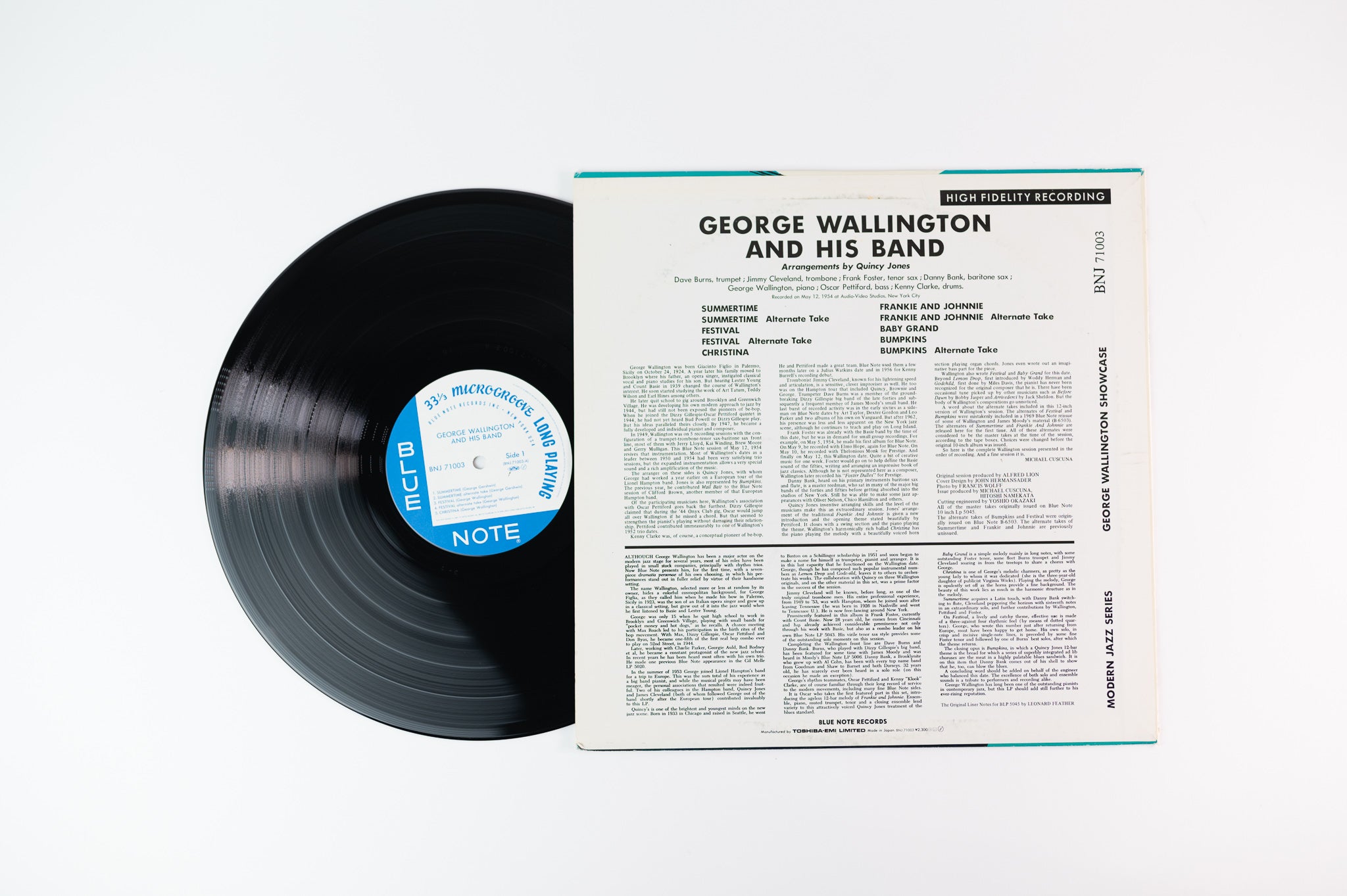 George Wallington And His Band - George Wallington Showcase on Blue Note Japanese Reissue