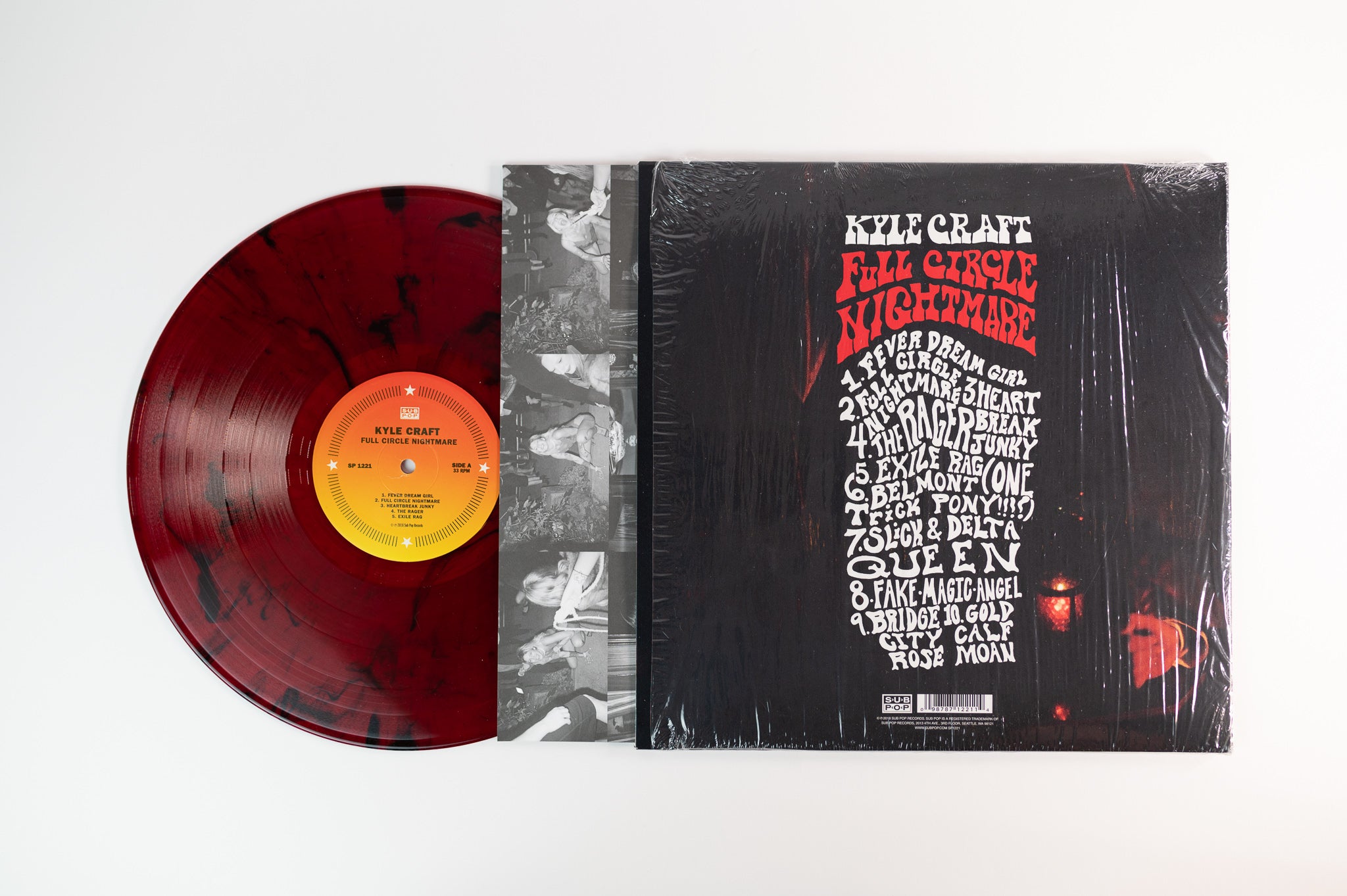 Kyle Craft - Full Circle Nightmare on Sub Pop Maroon Translucent With Black Swirl Plus 7"
