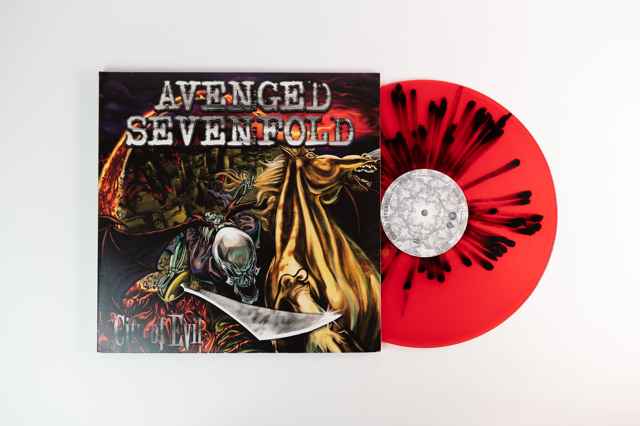 Avenged Sevenfold - City Of Evil on Warner Bros FYE Exclusive Red With Black Splatter Reissue