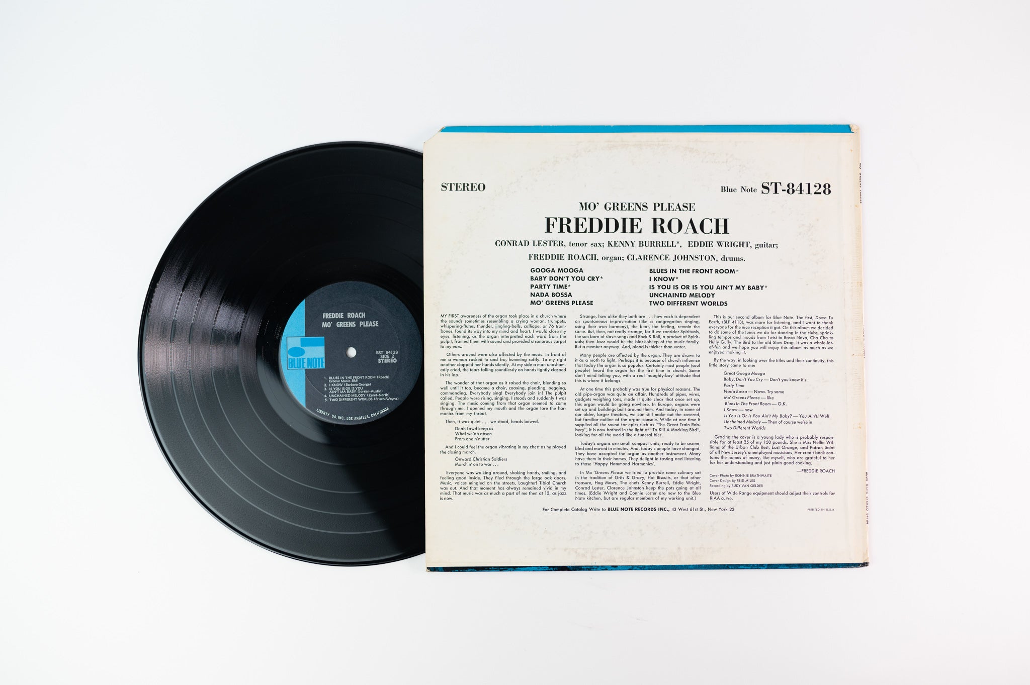 Freddie Roach - Mo' Greens Please on Blue Note BST 84128