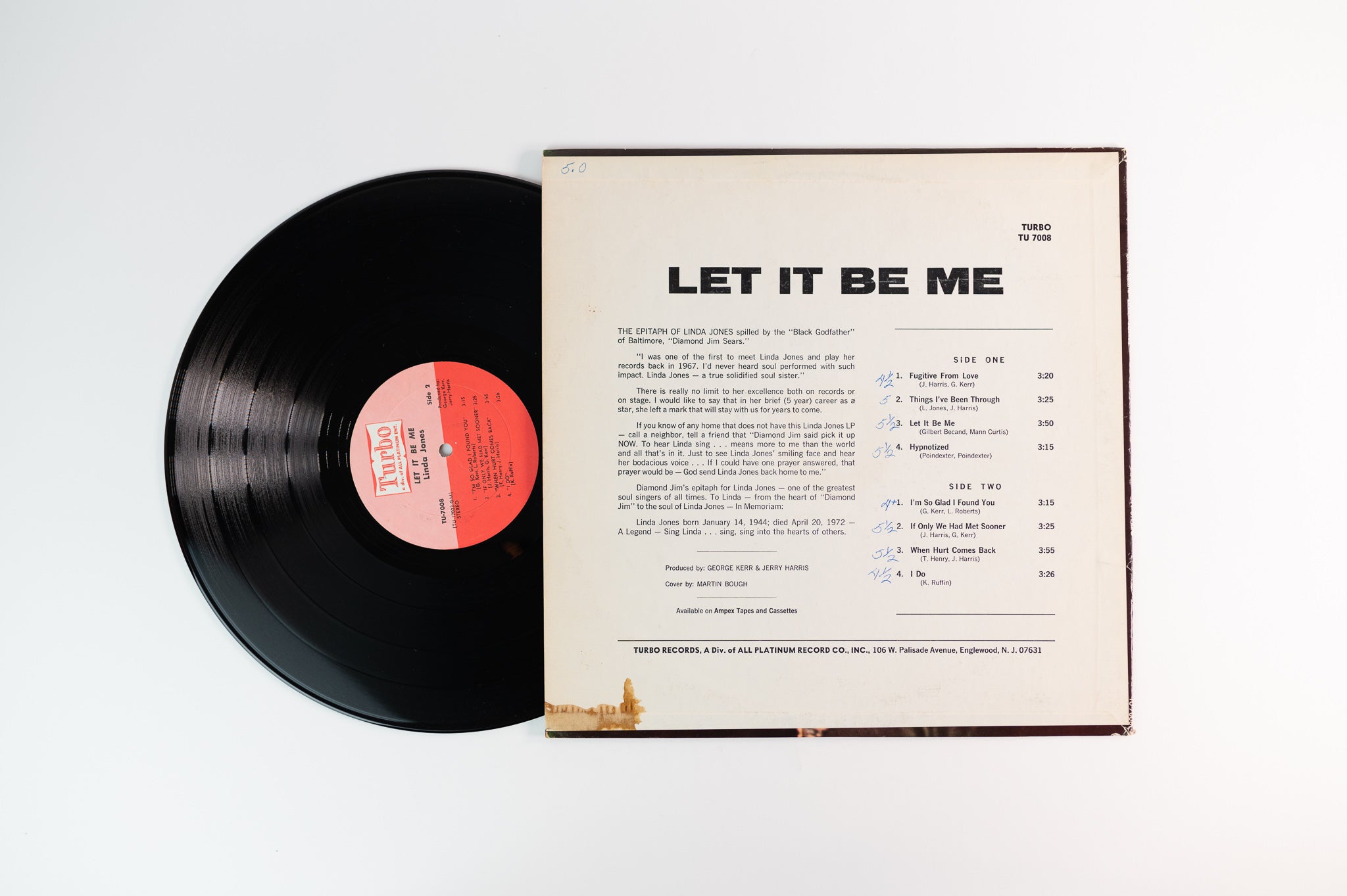 Linda Jones - Let It Be Me on Turbo