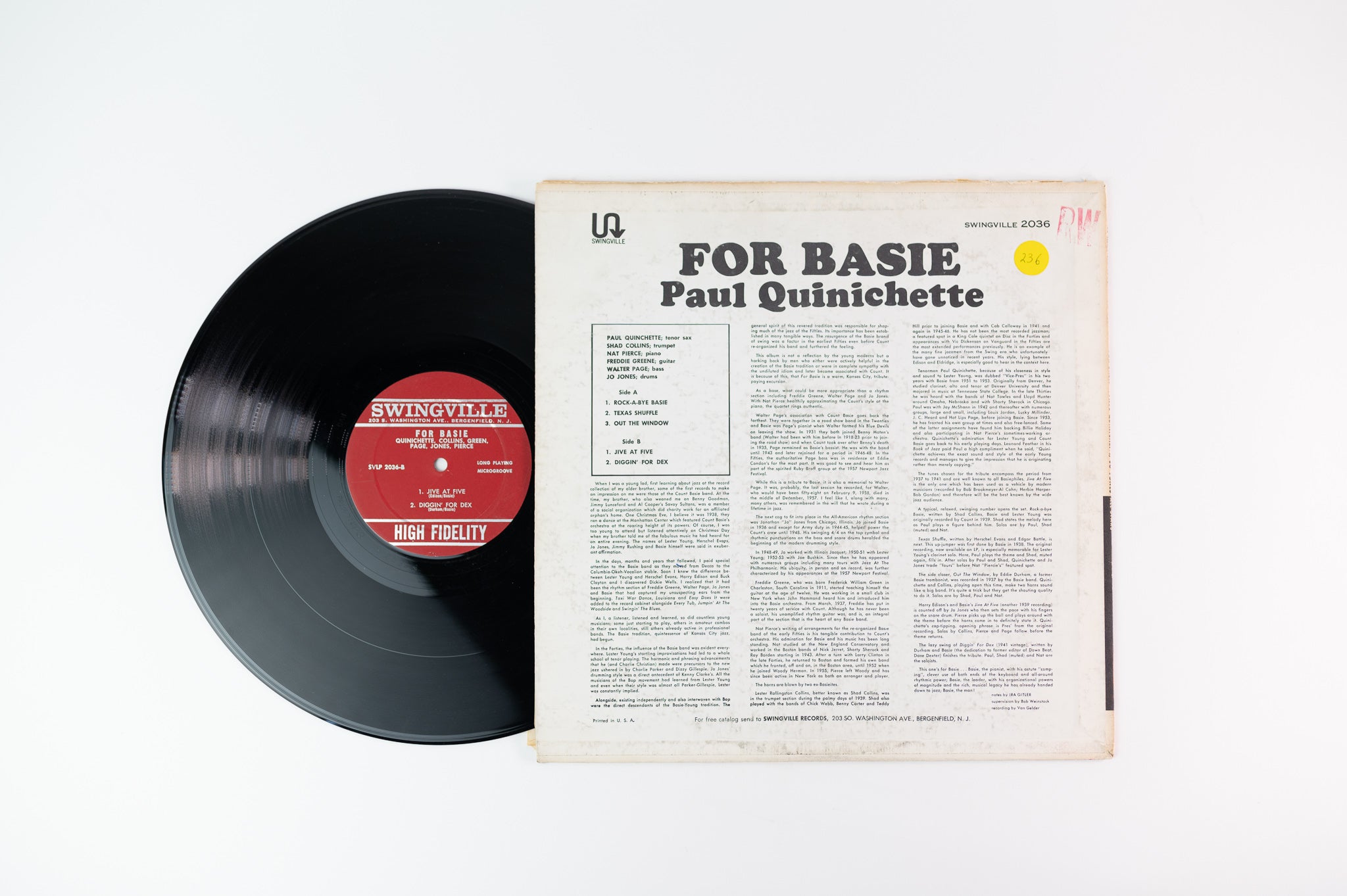 Paul Quinichette - For Basie on Swingville