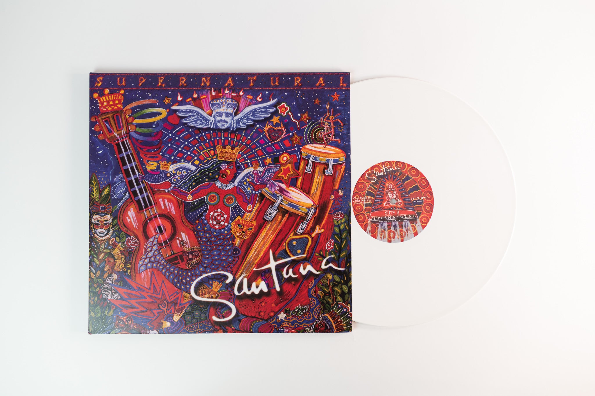Santana - Supernatural on Arista Legacy White Vinyl Reissue