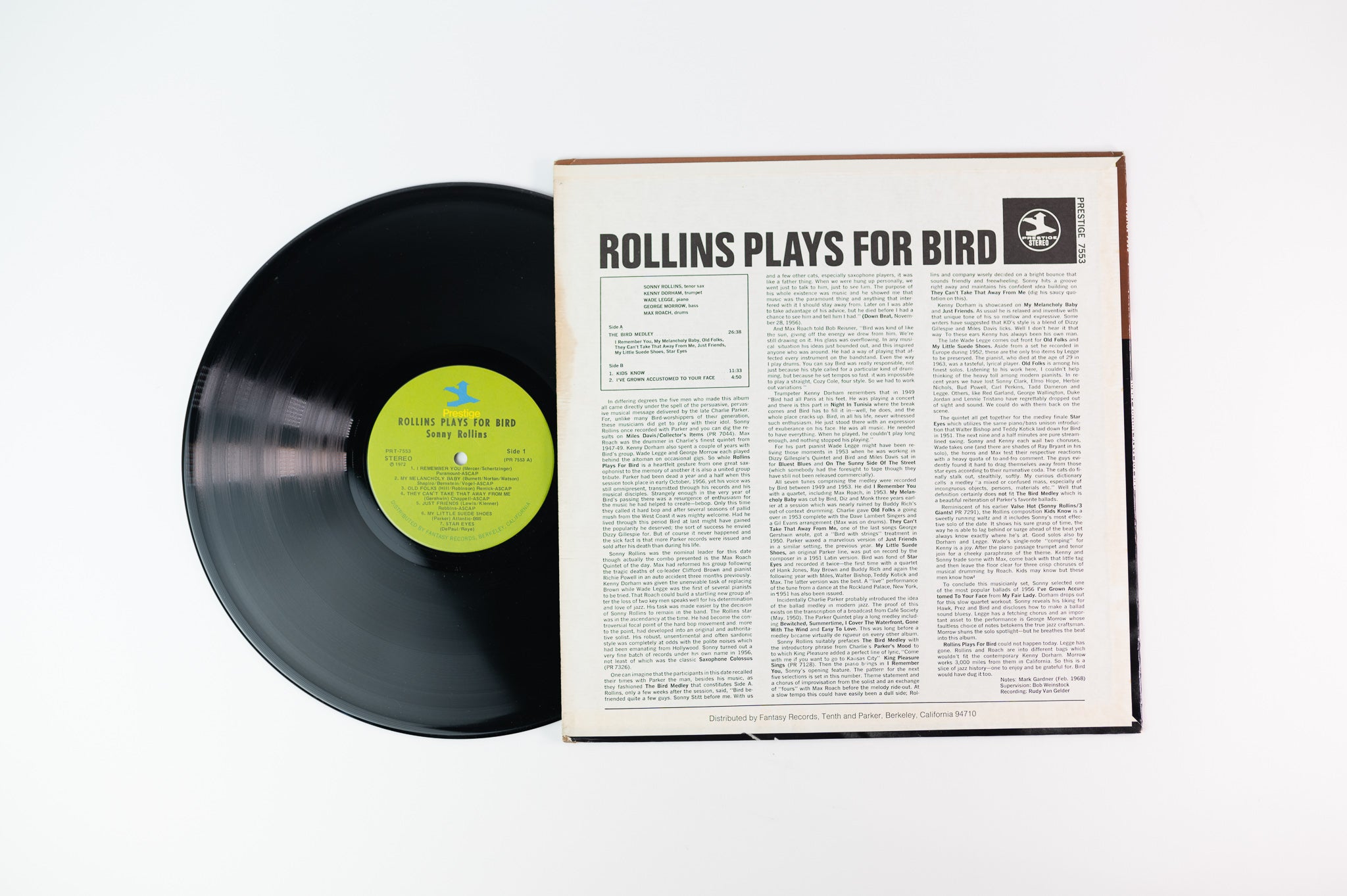 Sonny Rollins - Rollins Plays For Bird on Prestige