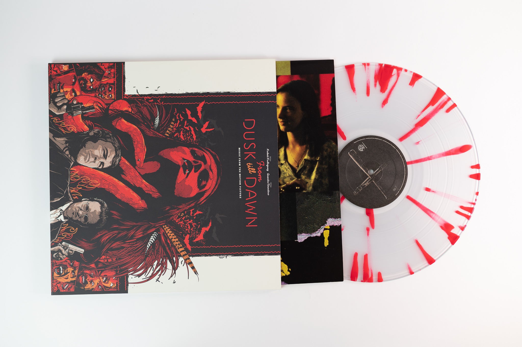 Various - From Dusk Till Dawn: Music From The Motion Picture on Brookvale Ltd Numbered Clear Wit Red Blood Splatter