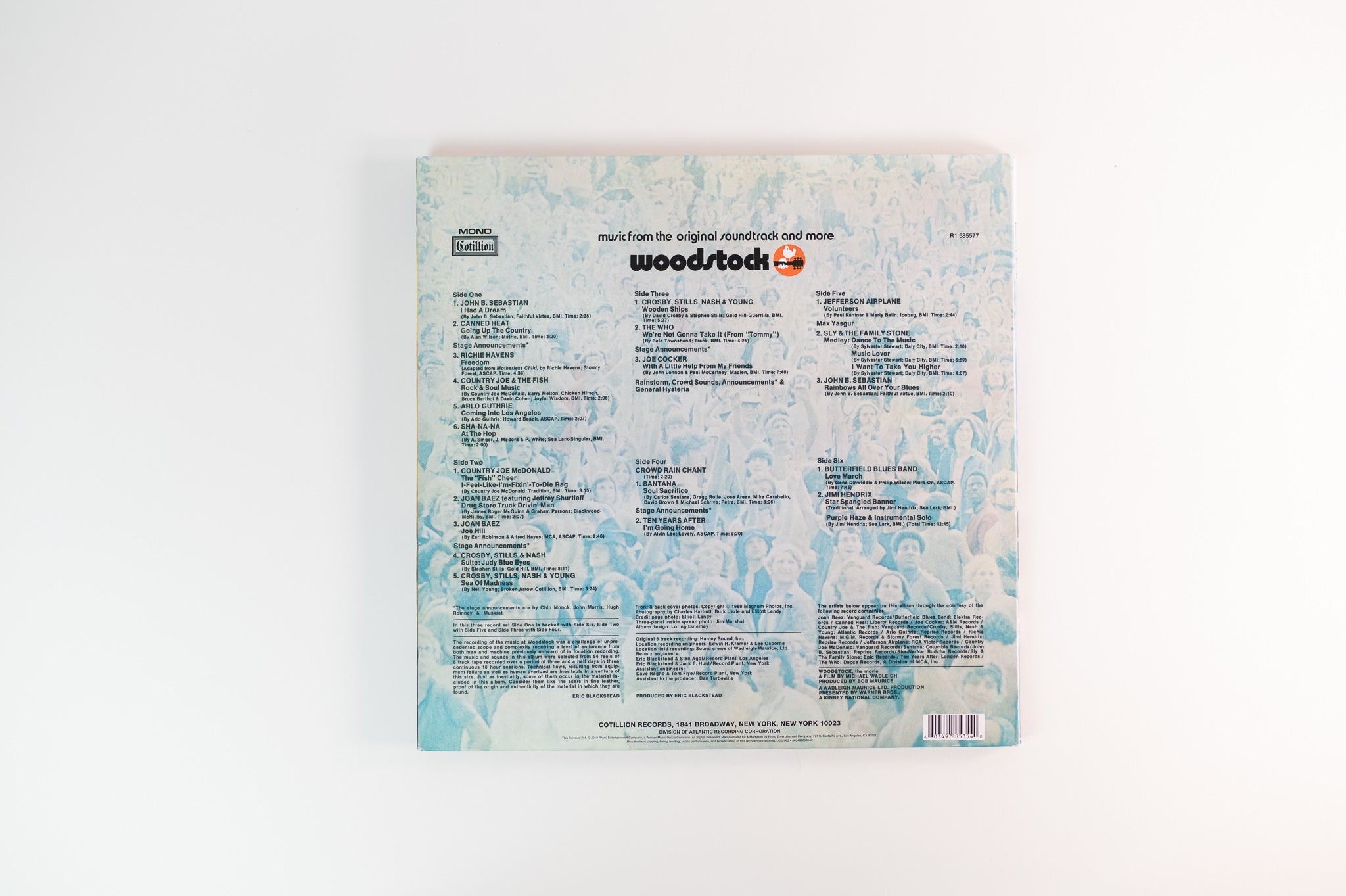 Various - Woodstock on Cotillion Ltd RSD 2019 Reissue