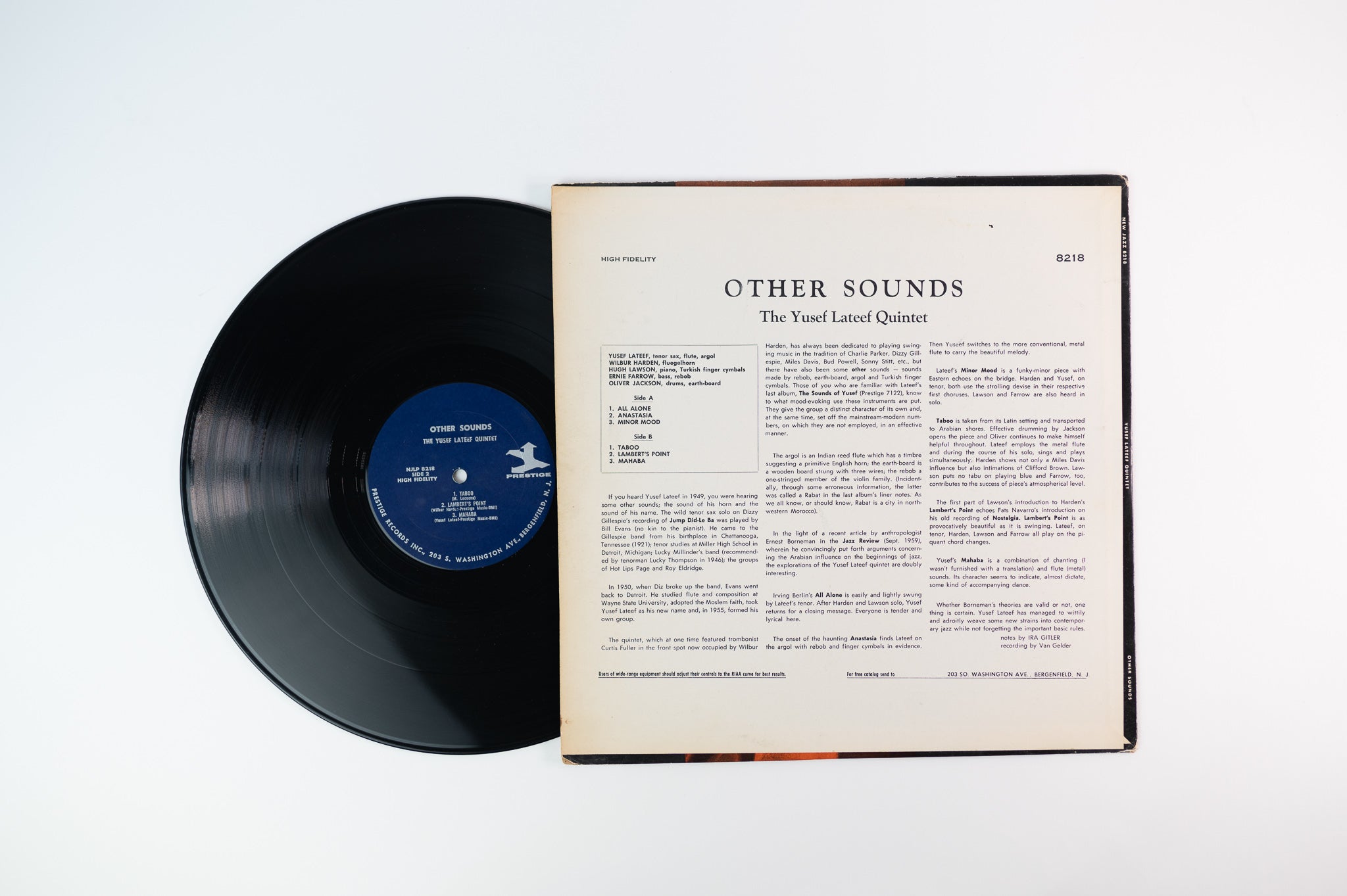 Yusef Lateef - Other Sounds on Prestige Mono NJLP 8218