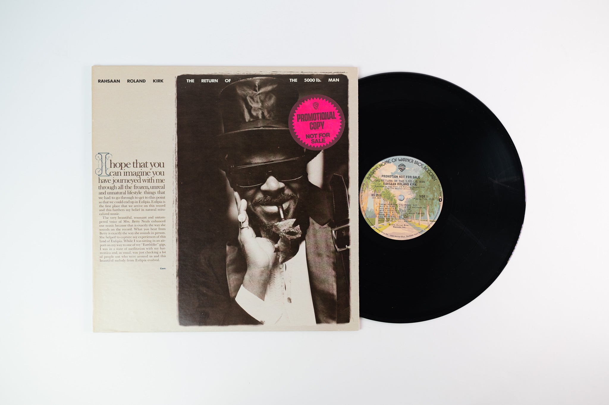 Roland Kirk - The Return Of The 5000 Lb. Man on Warner Bros. Promo