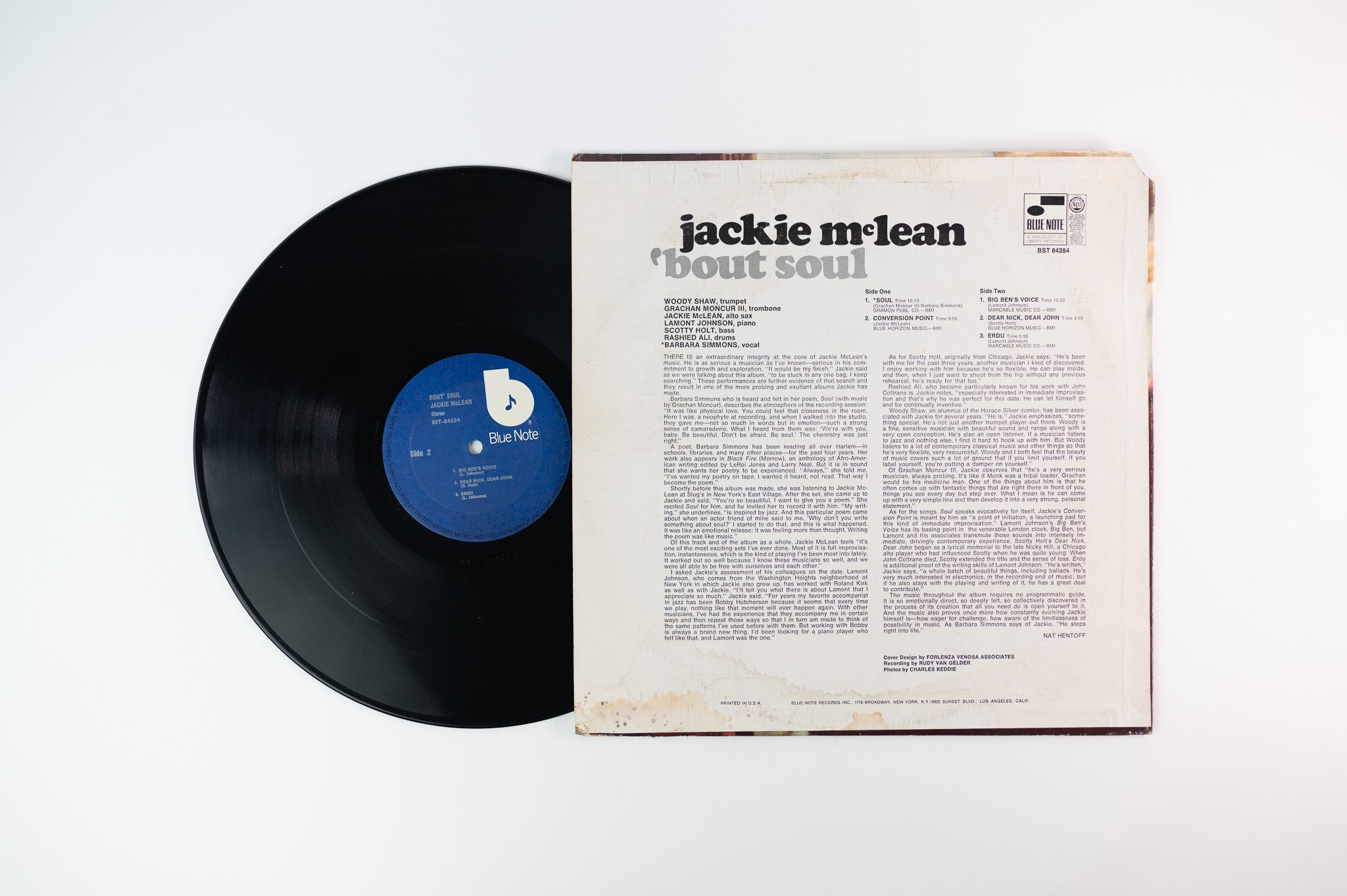 Jackie McLean - 'Bout Soul on Blue Note BST 84284 Reissue