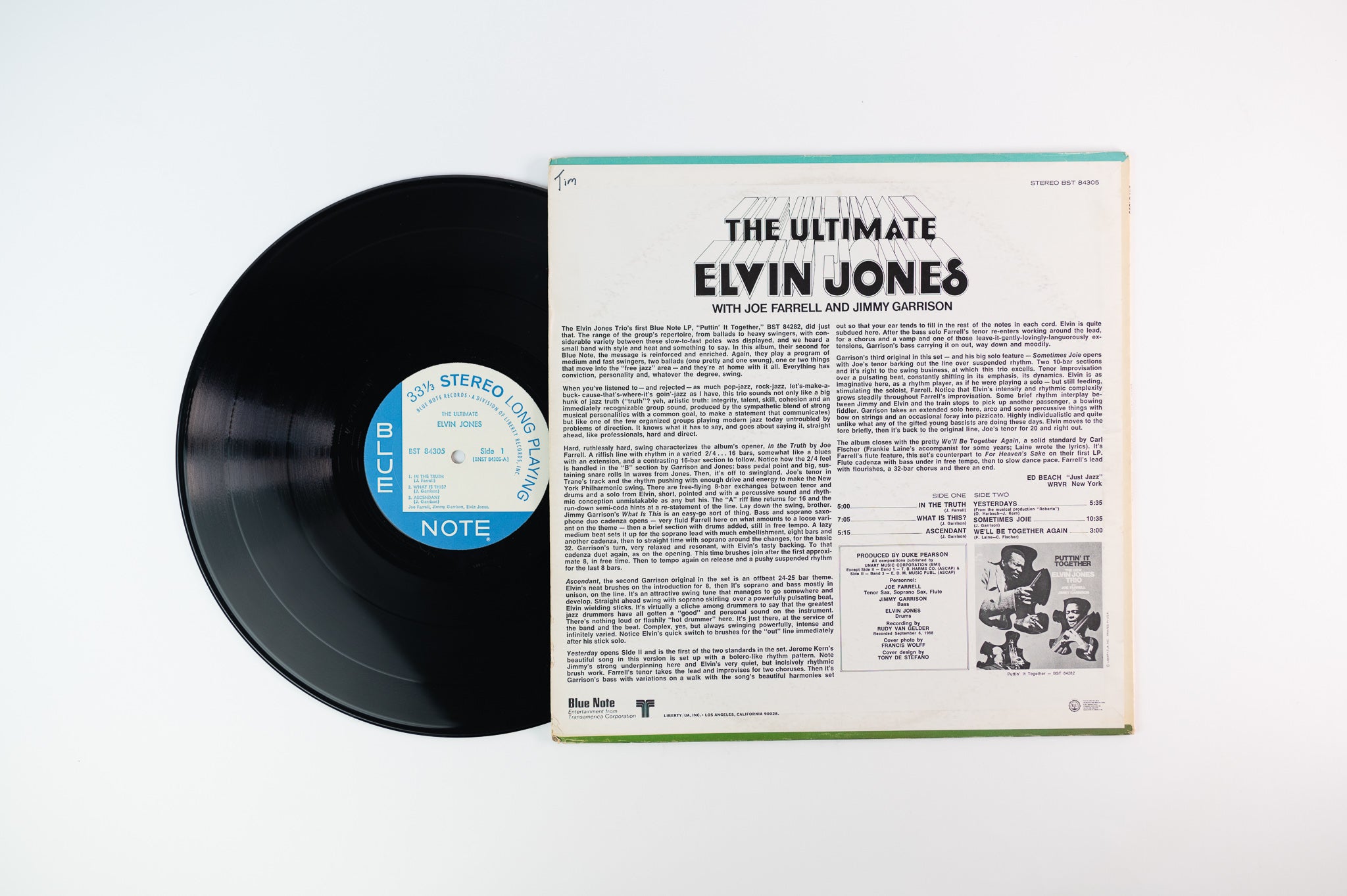 Elvin Jones - The Ultimate on Blue Note BST 84305 Liberty
