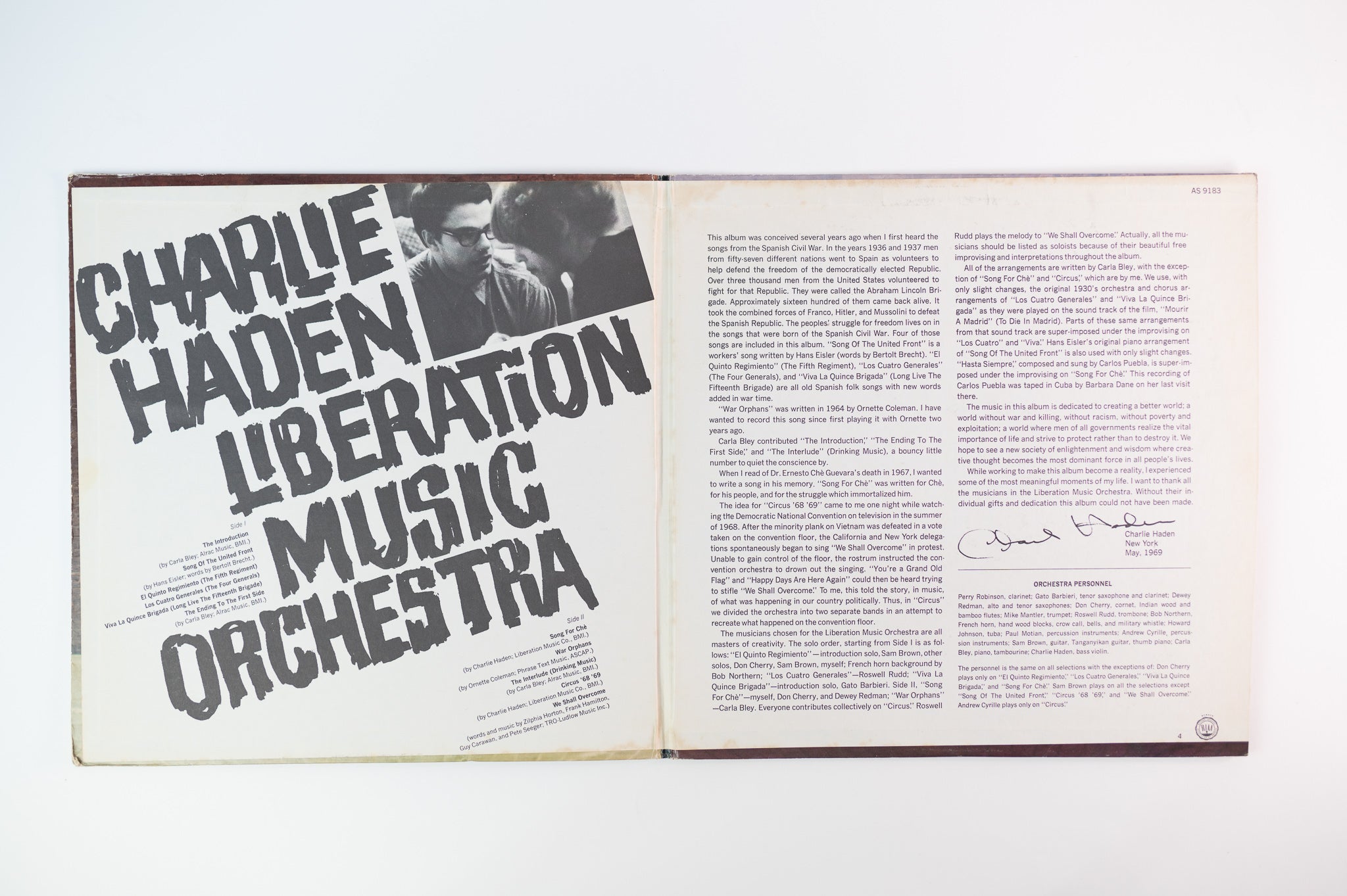 Charlie Haden - Liberation Music Orchestra on ABC Impulse Reissue