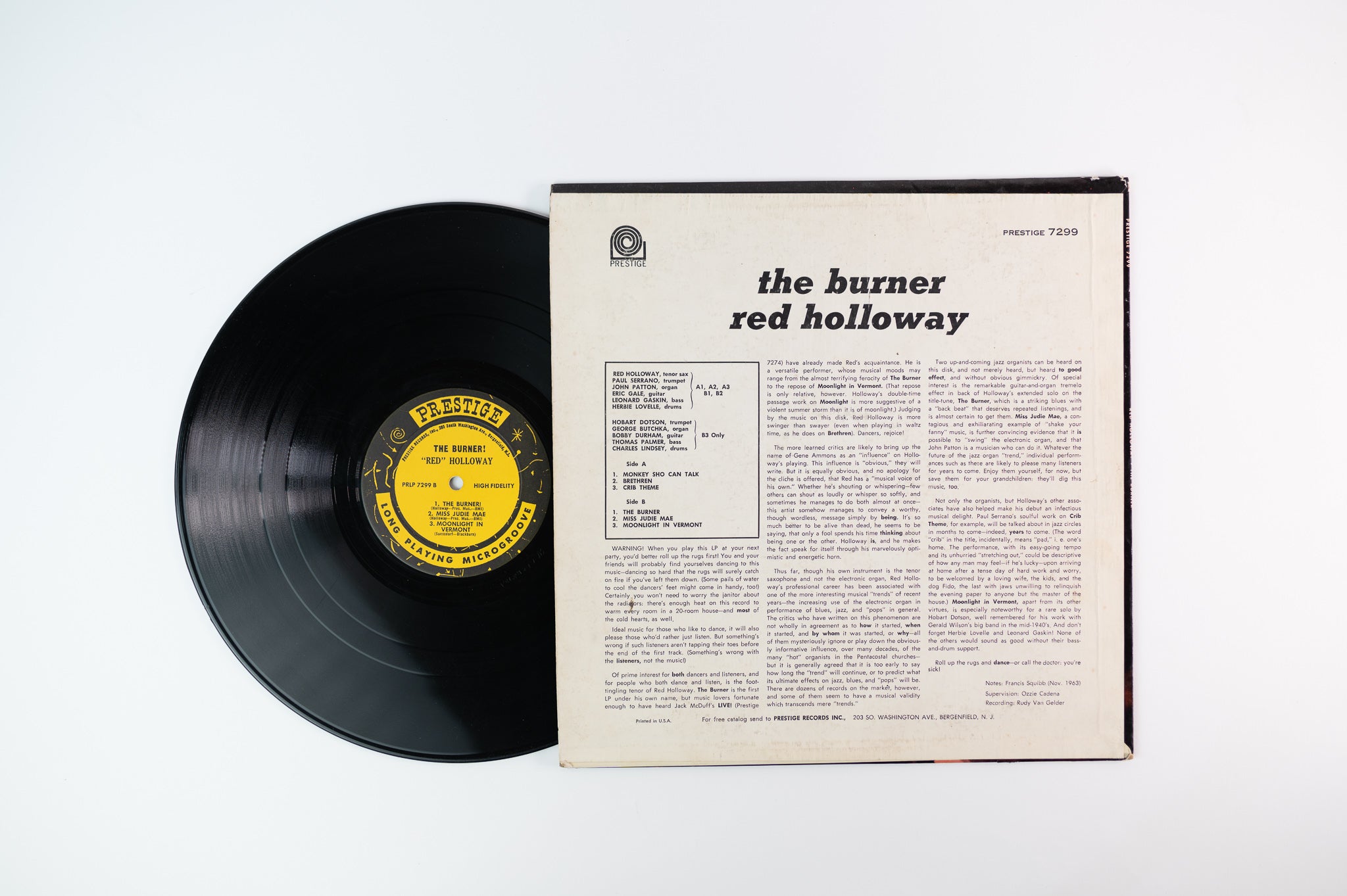 Red Holloway - The Burner on Prestige 7299 Mono