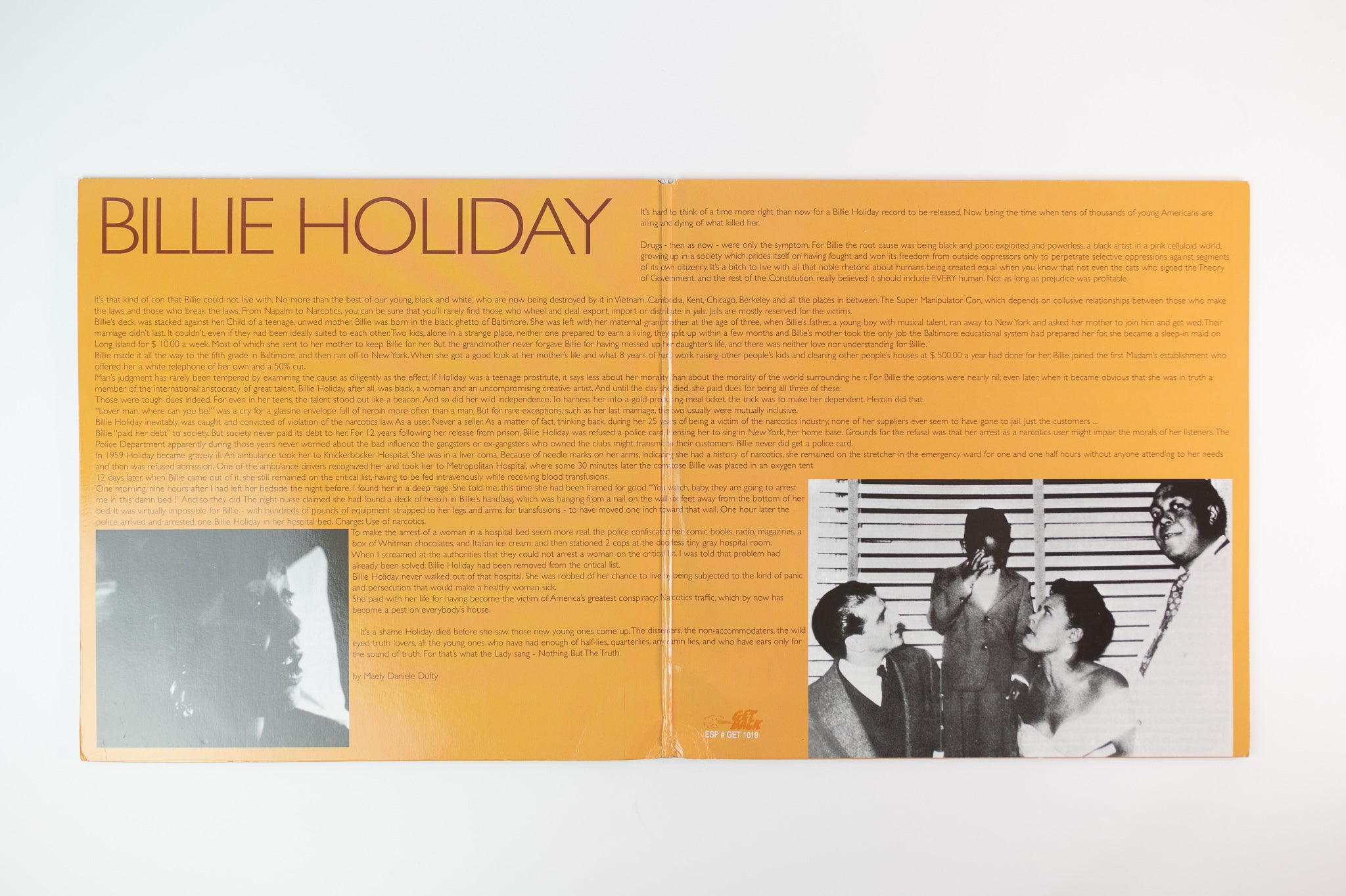 Billie Holiday - Please Don't Talk About Me When I'm Gone... on Get Back 180 Gram Italian Press