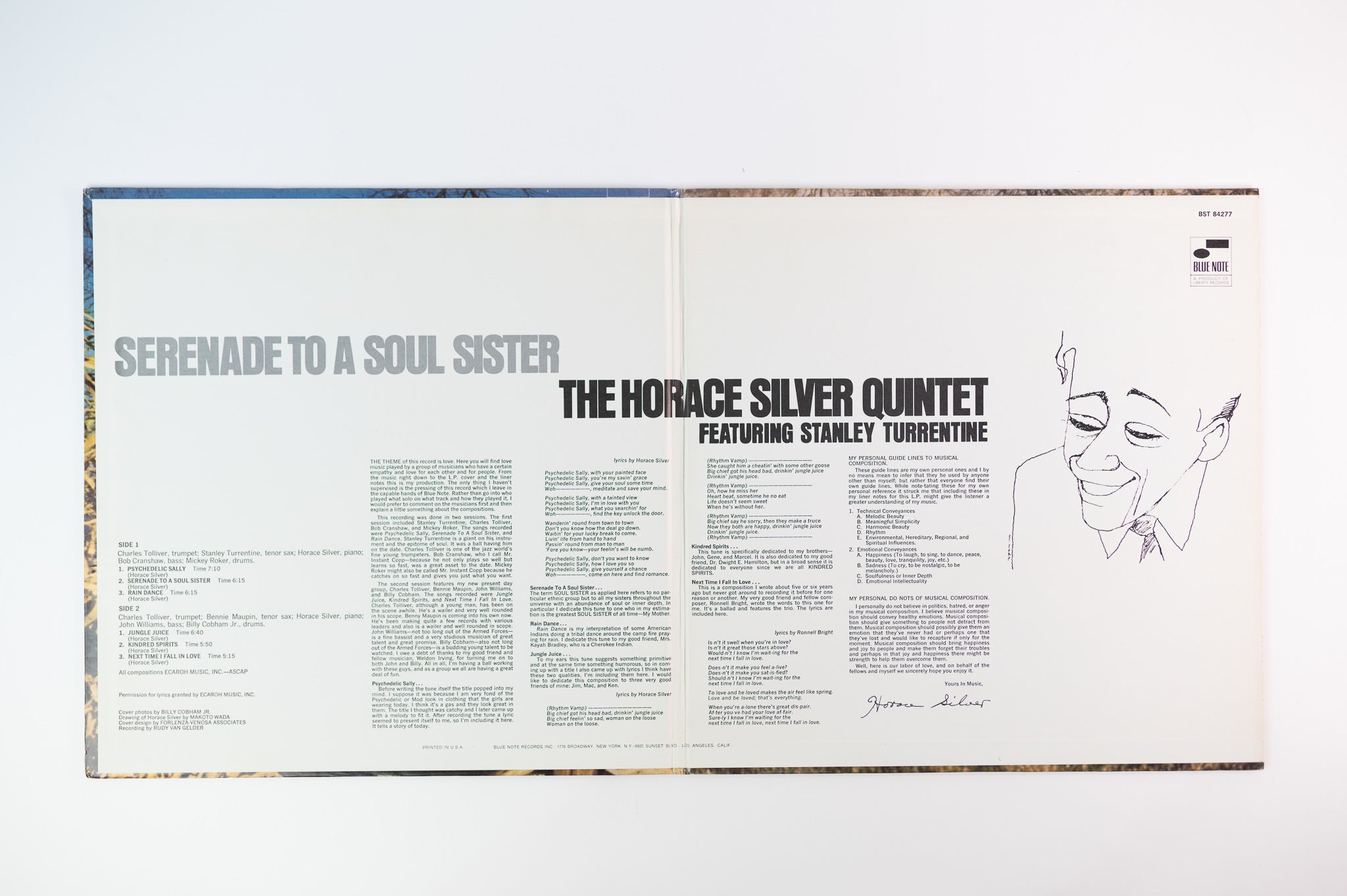The Horace Silver Quintet - Serenade To A Soul Sister on Blue Note BST 84277 Stereo Liberty