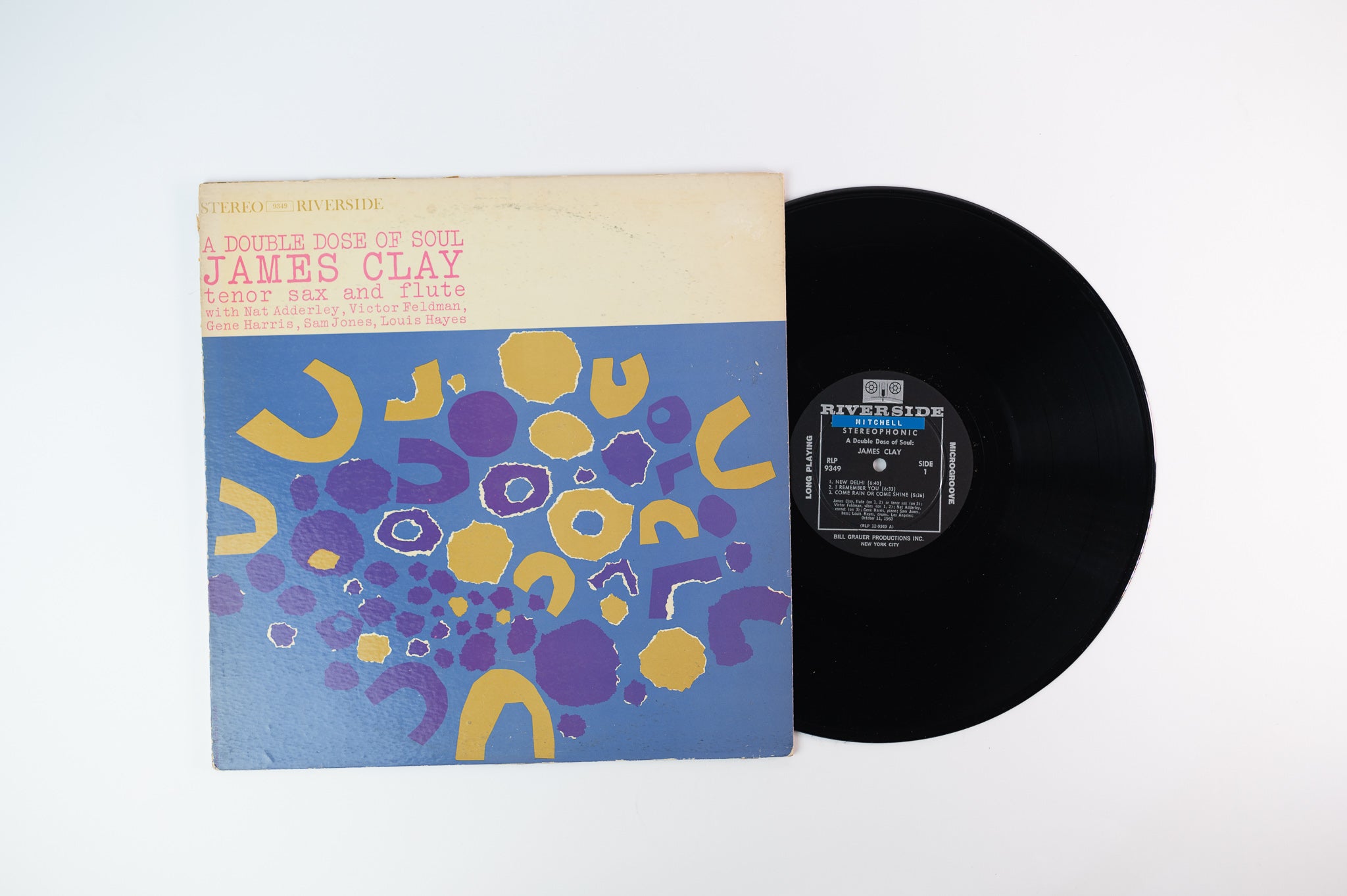 James Clay - A Double Dose Of Soul on Riverside Stereo Deep Groove