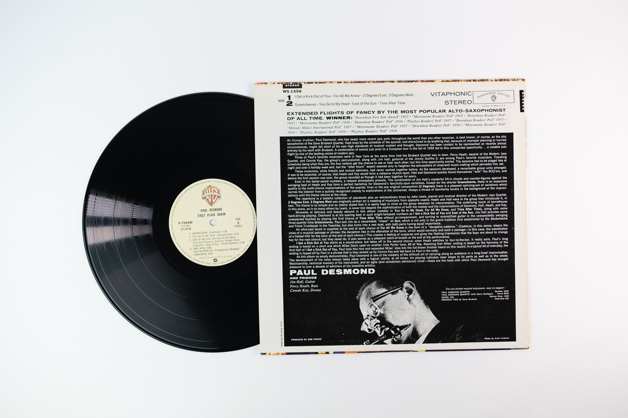 Paul Desmond - First Place Again on Warner Bros Japanese Reissue