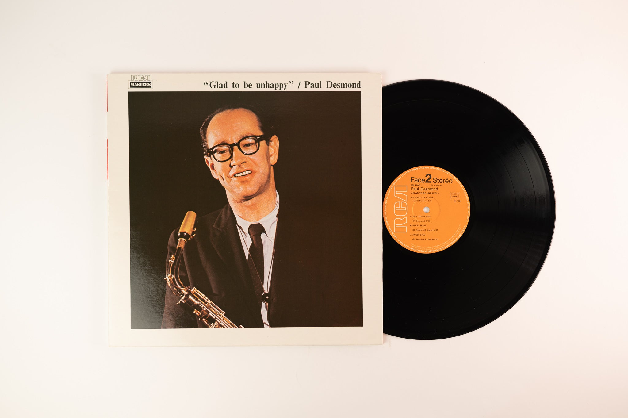 Paul Desmond - Glad To Be Unhappy on RCA French Reissue