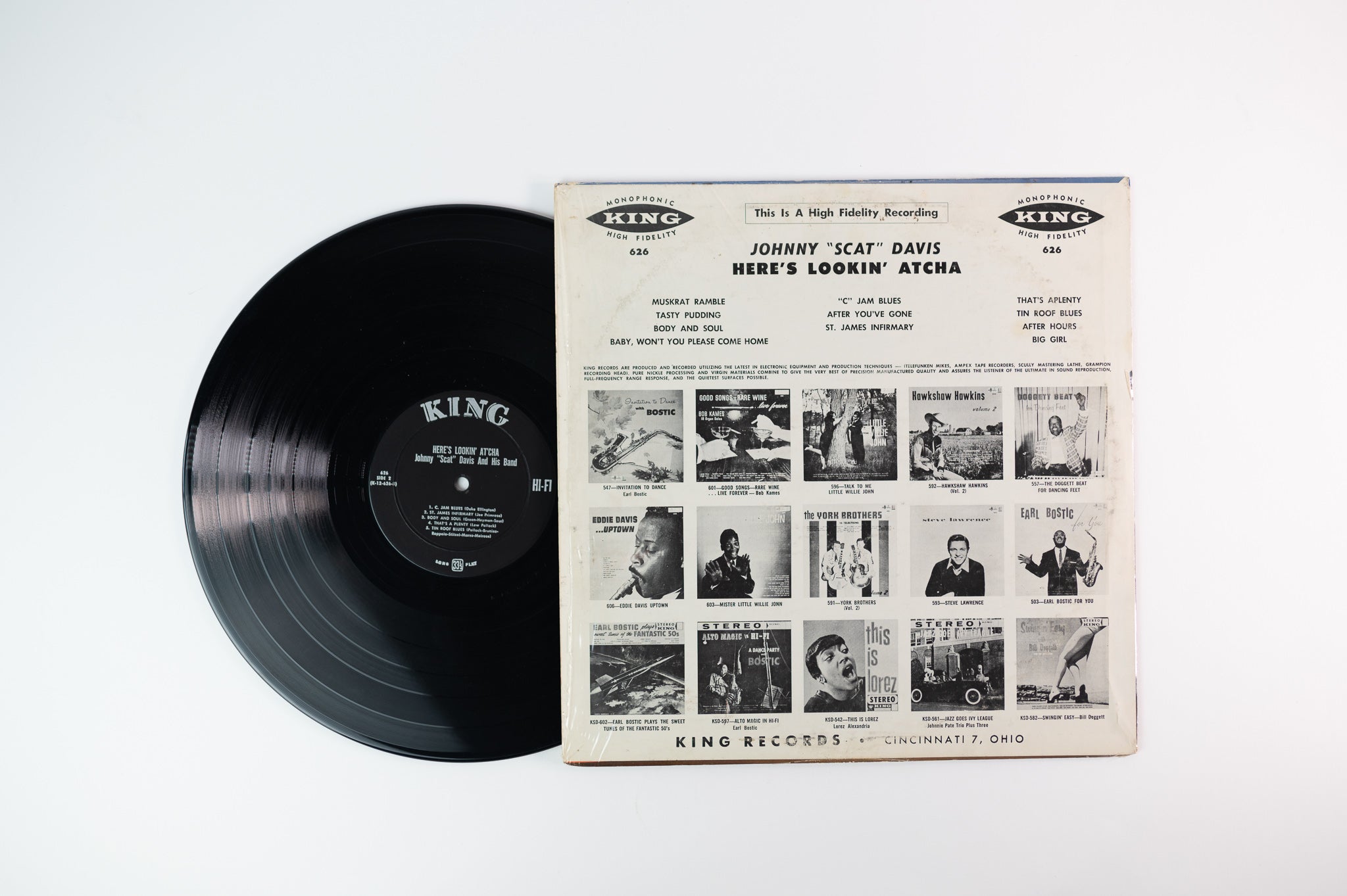 Johnnie "Scat" Davis - Here's Lookin At'Cha on King Mono