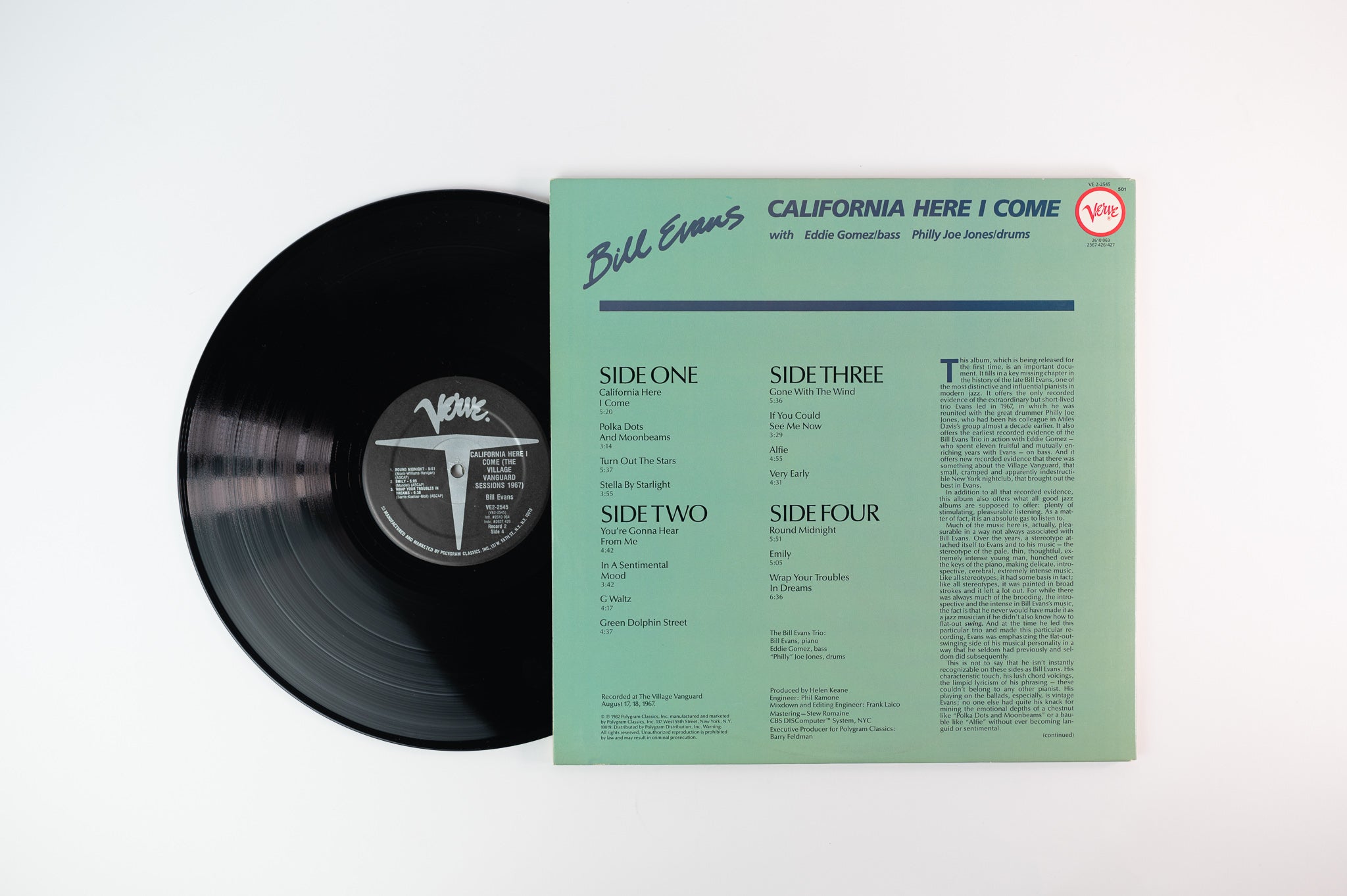 Bill Evans California Here I Come + OBI + INSERT NEAR MINT