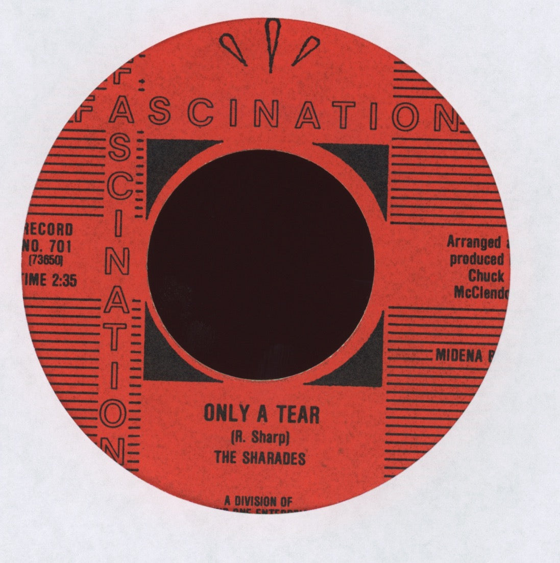 The Sharades - Wild About Your Lovin' / Only a Tear on Fascination
