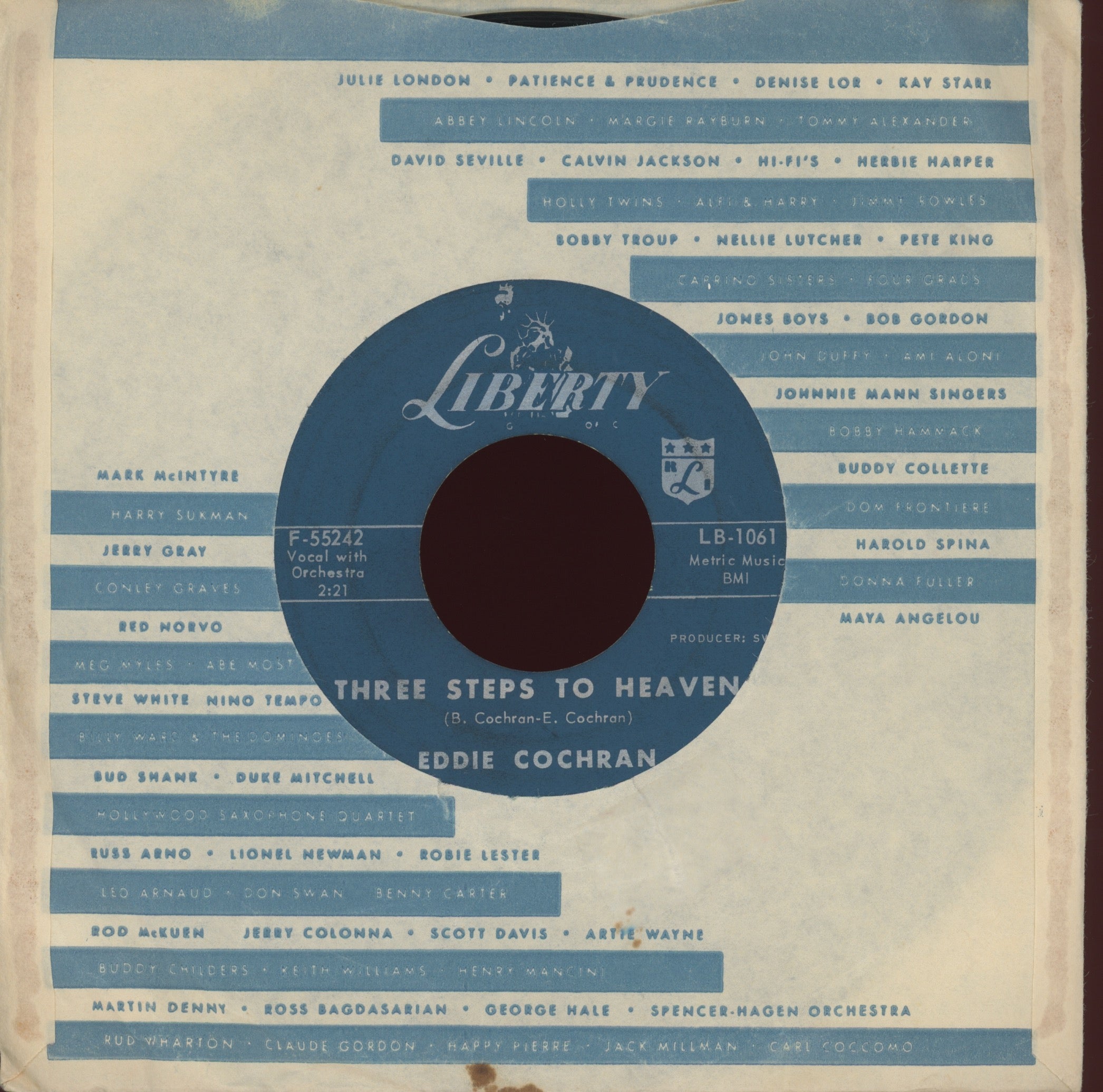 Eddie Cochran - Cut Across Shorty on Liberty