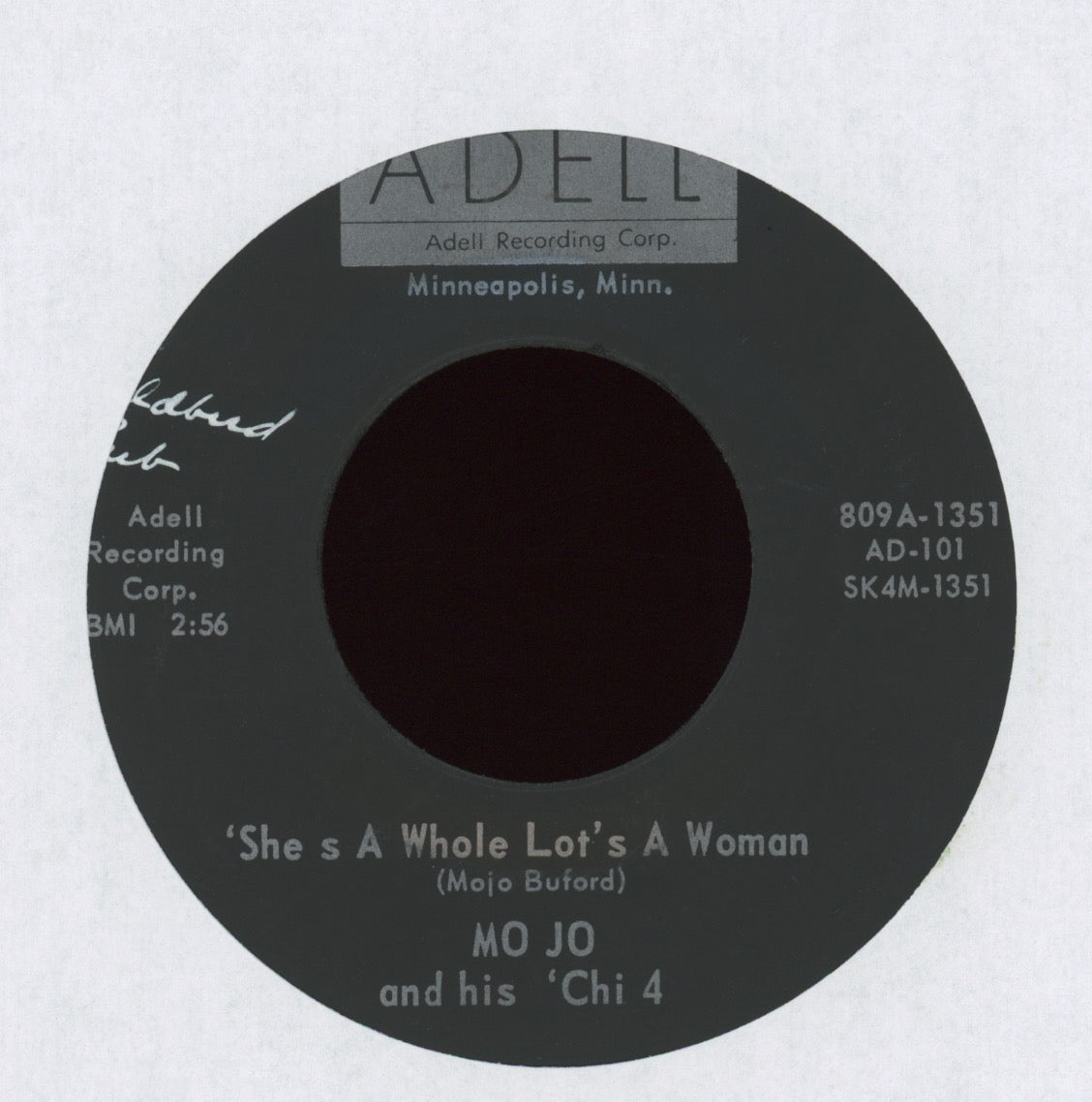 Mojo And The "Chi 4" - She's A Whole Lot's A Woman on Adell Mojo Buford