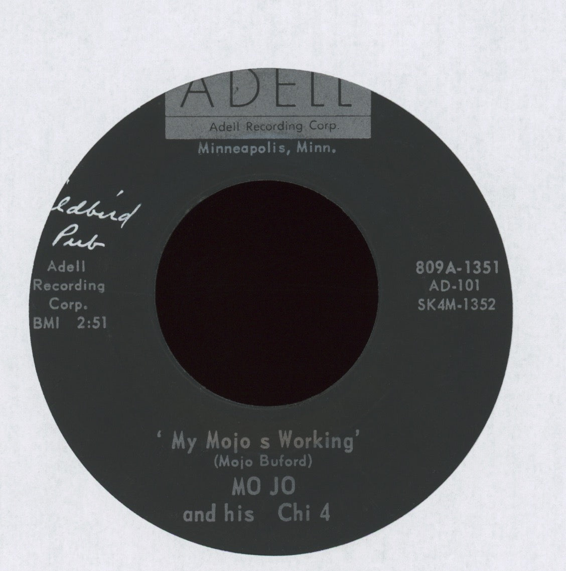 Mojo And The "Chi 4" - She's A Whole Lot's A Woman on Adell Mojo Buford