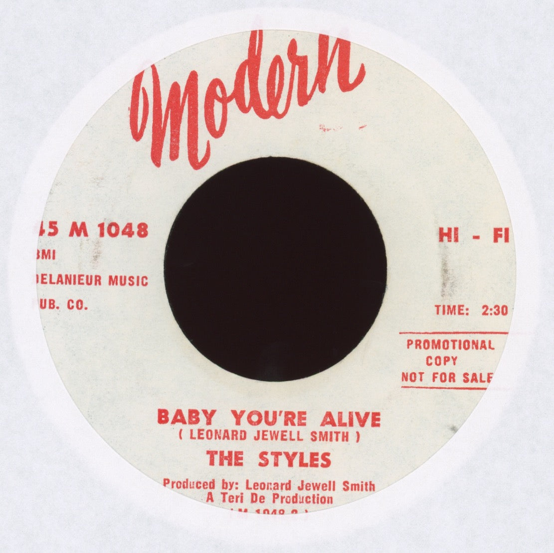 The Styles - Baby You're Alive on Modern Promo