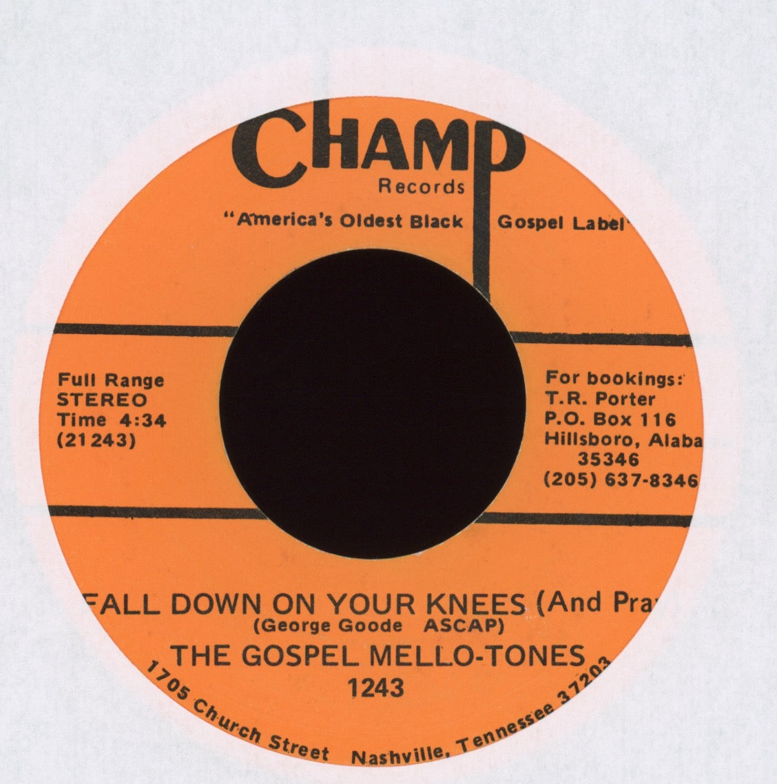 The Gospel Mello-Tones - I've Been Changed on Champ