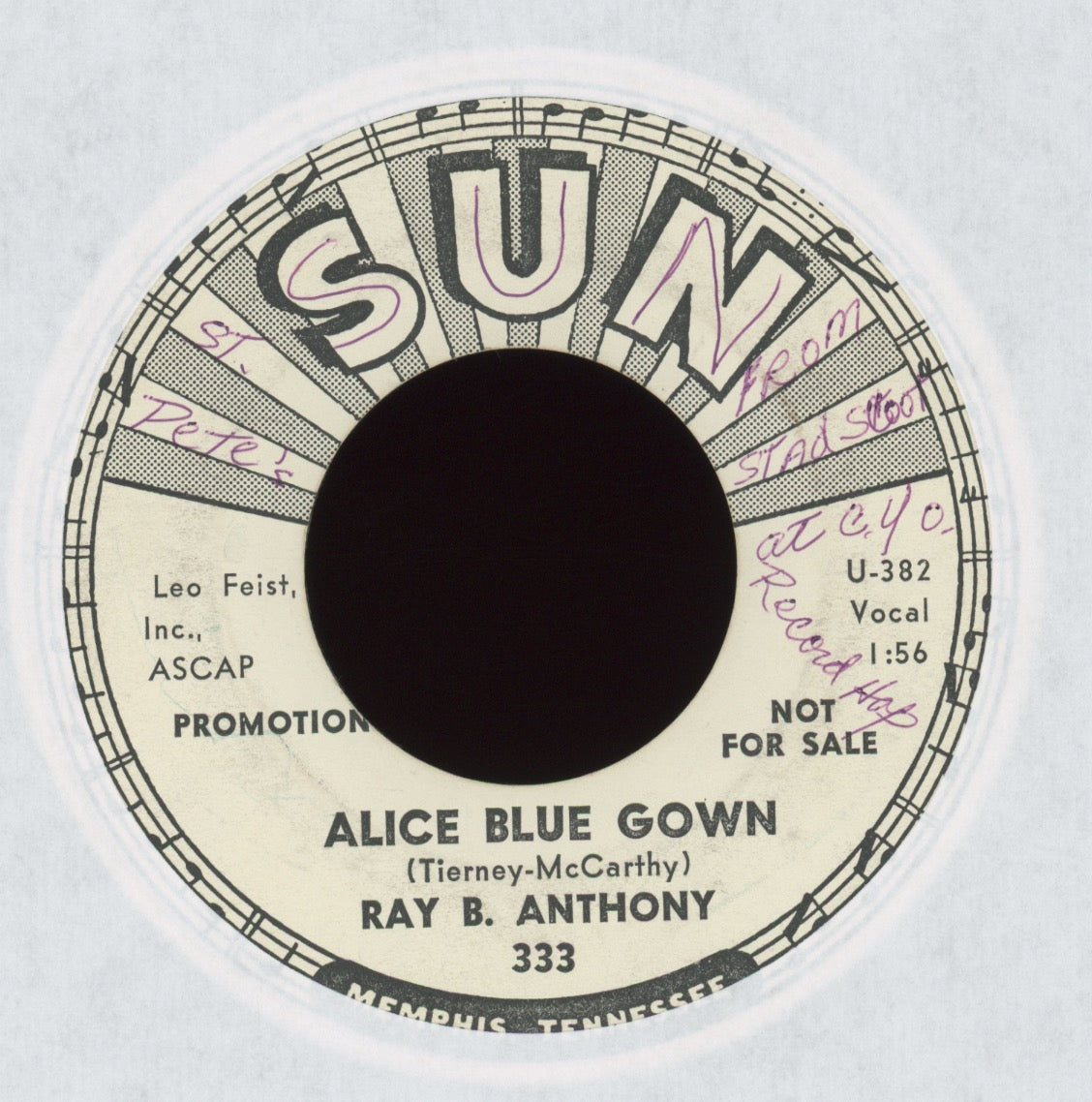 Ray B. Anthony - St. Louis Blues on Sun Promo