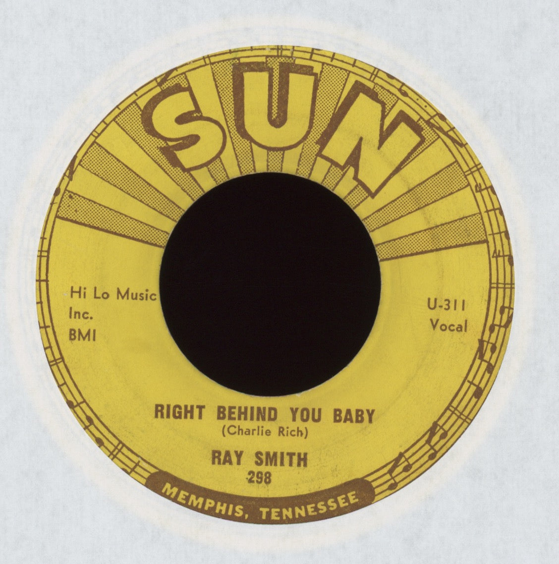 Ray Smith - Right Behind You Baby on Sun