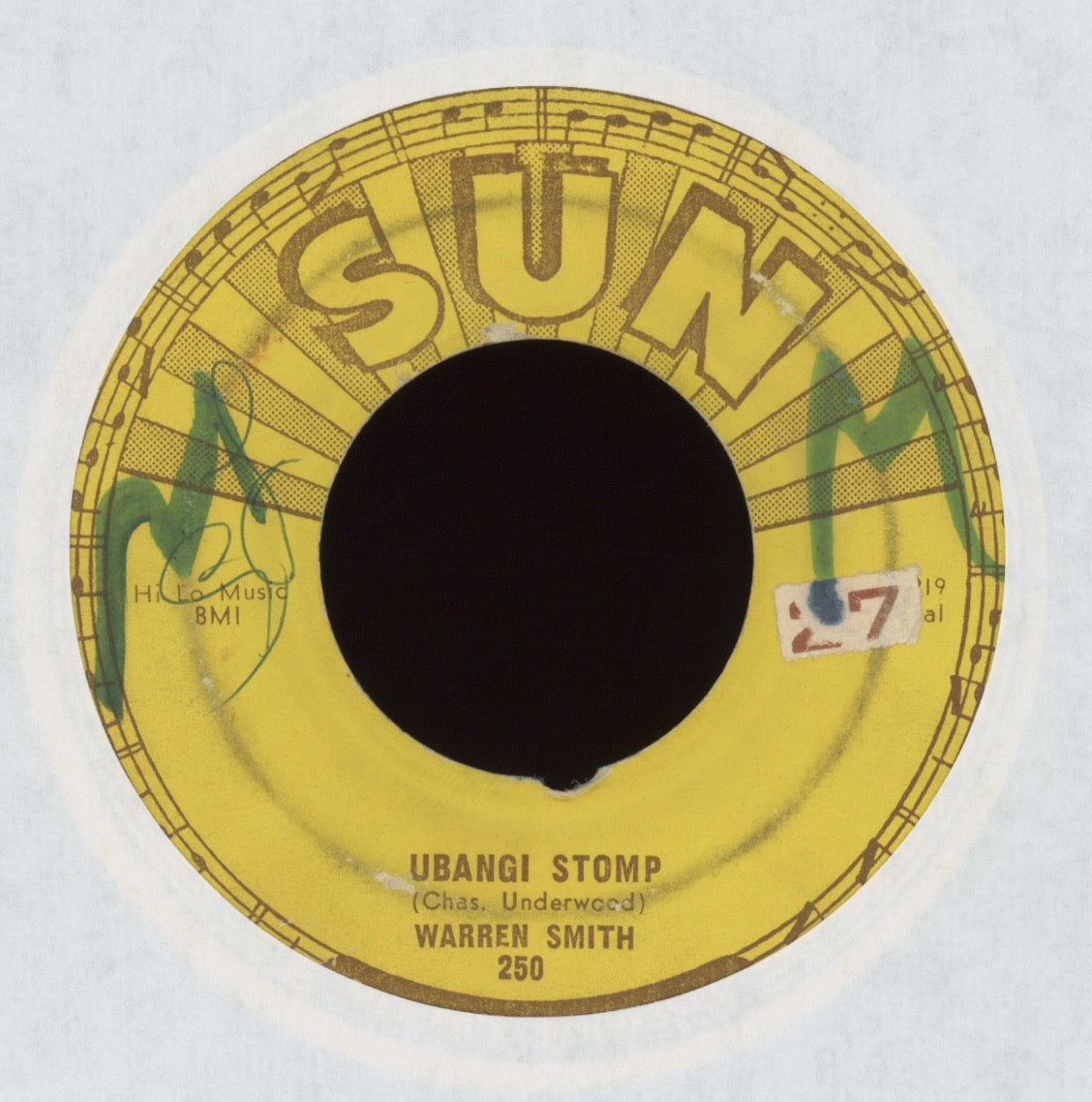 Warren Smith - Ubangi Stomp / Black Jack David on Sun